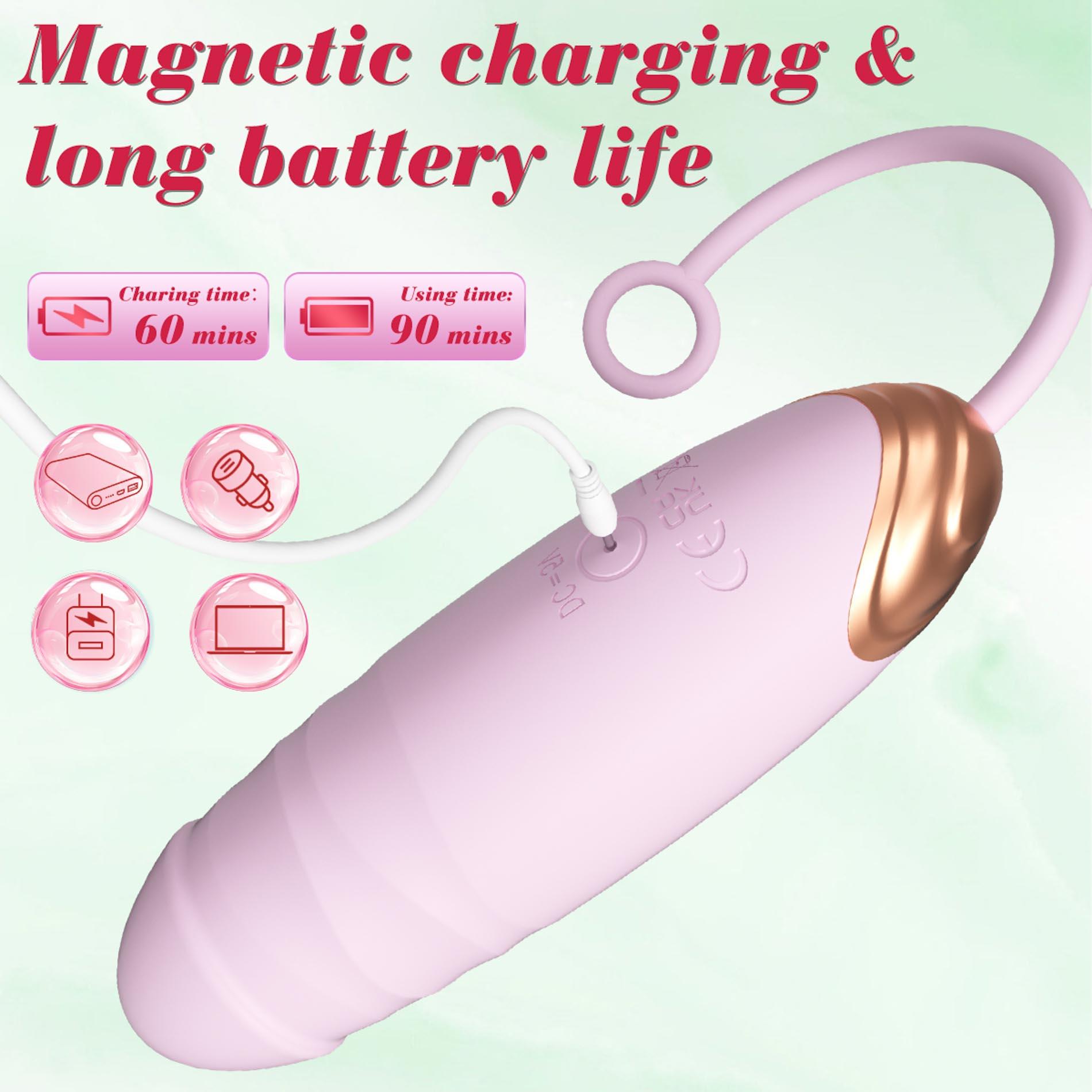 Виброяйцо B-Series Fox Love Egg, 21 см (розовый)