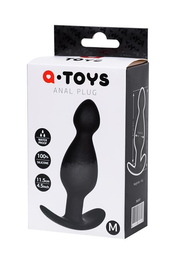 Korek analny A-Toys Anal Plug S, 11,5 cm (czarny)