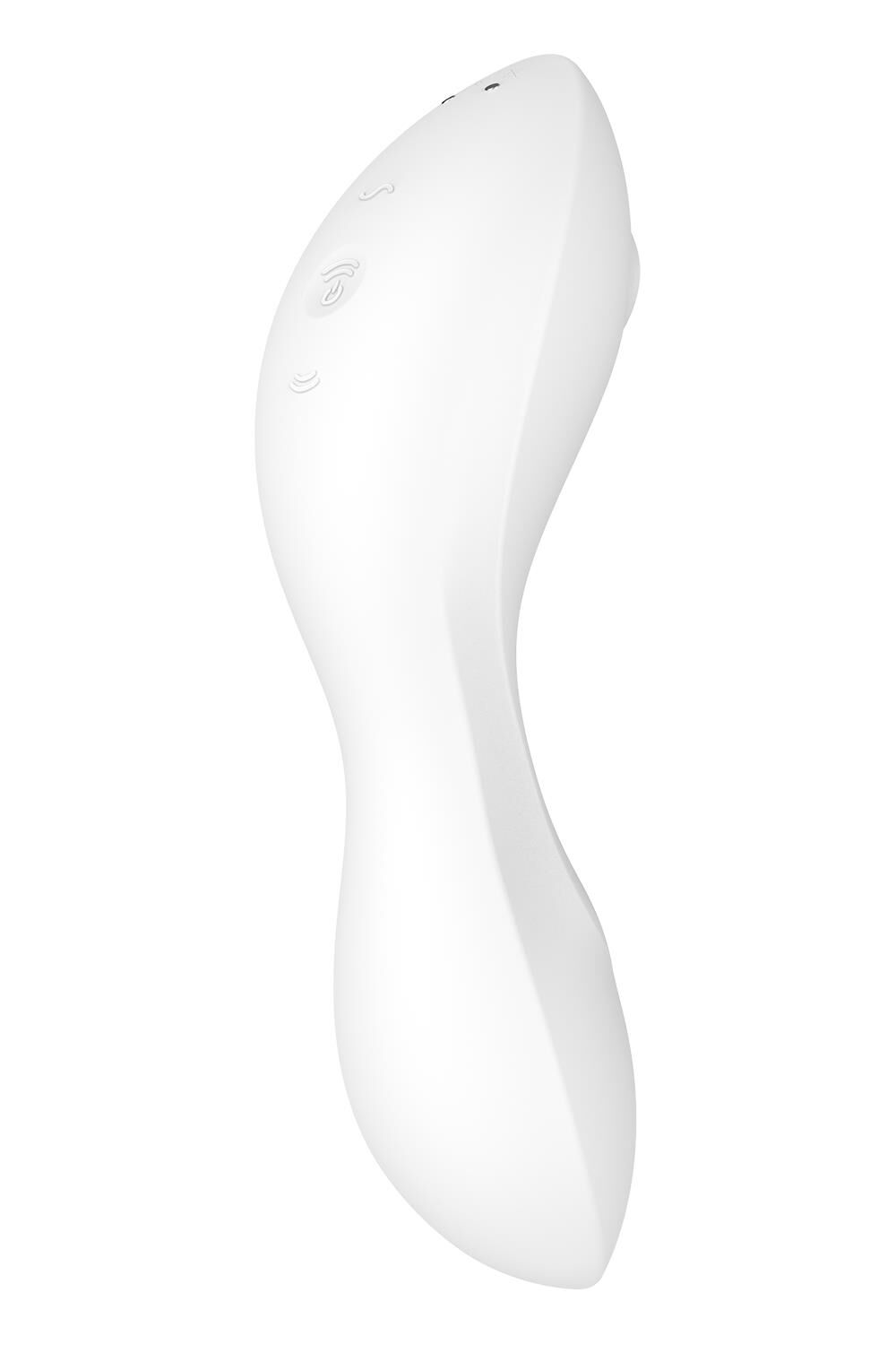 Вакуумный стимулятор клитора с вибрацией Satisfyer Curvy Trinity 5+ (белый)