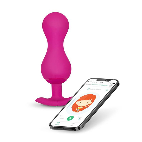Вагинальные шарики Gvibe Gballs 3 App, 8 см (розовый)