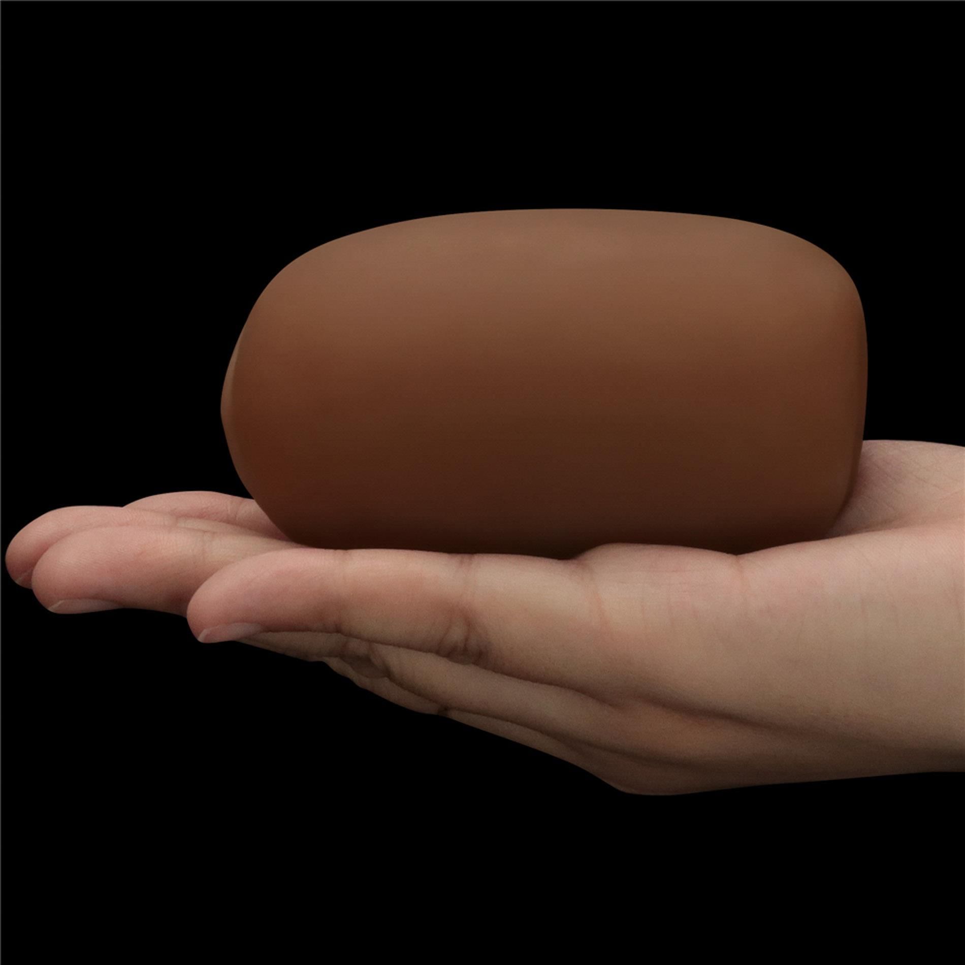 Masturbator podwójny Lovetoy Slider Double-Ended Vagina and Anus (brązowy)