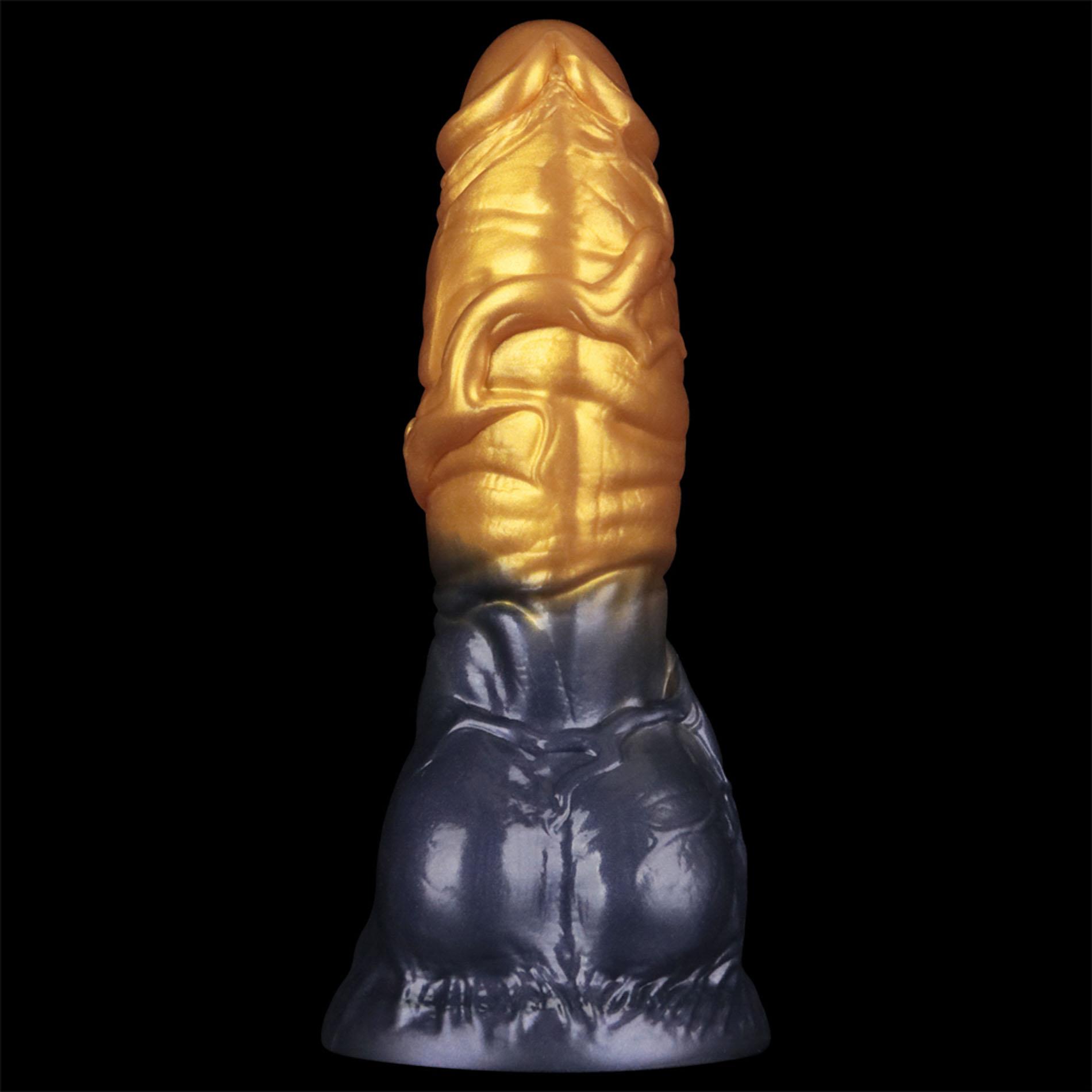 Фаллоимитатор Lovetoy Dual Density 7.5’’, 19 см (золотой)