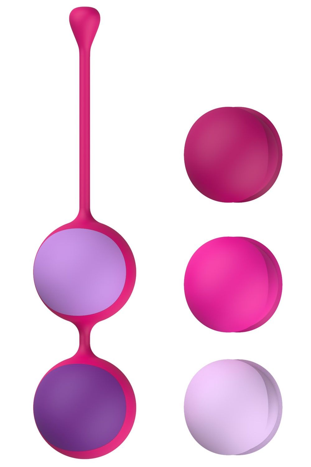 Вагинальные шарики Liebe Pleasure Toys Kewos, 14 см (фиолетовый)