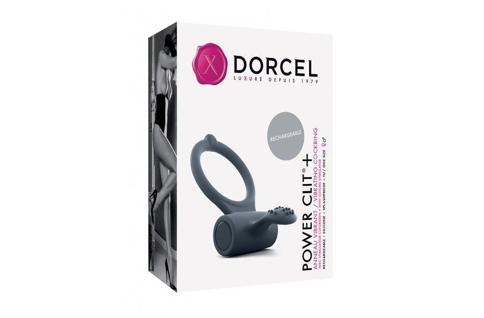 Виброкольцо Dorcel Power Clit +, 3,2 см (черный)