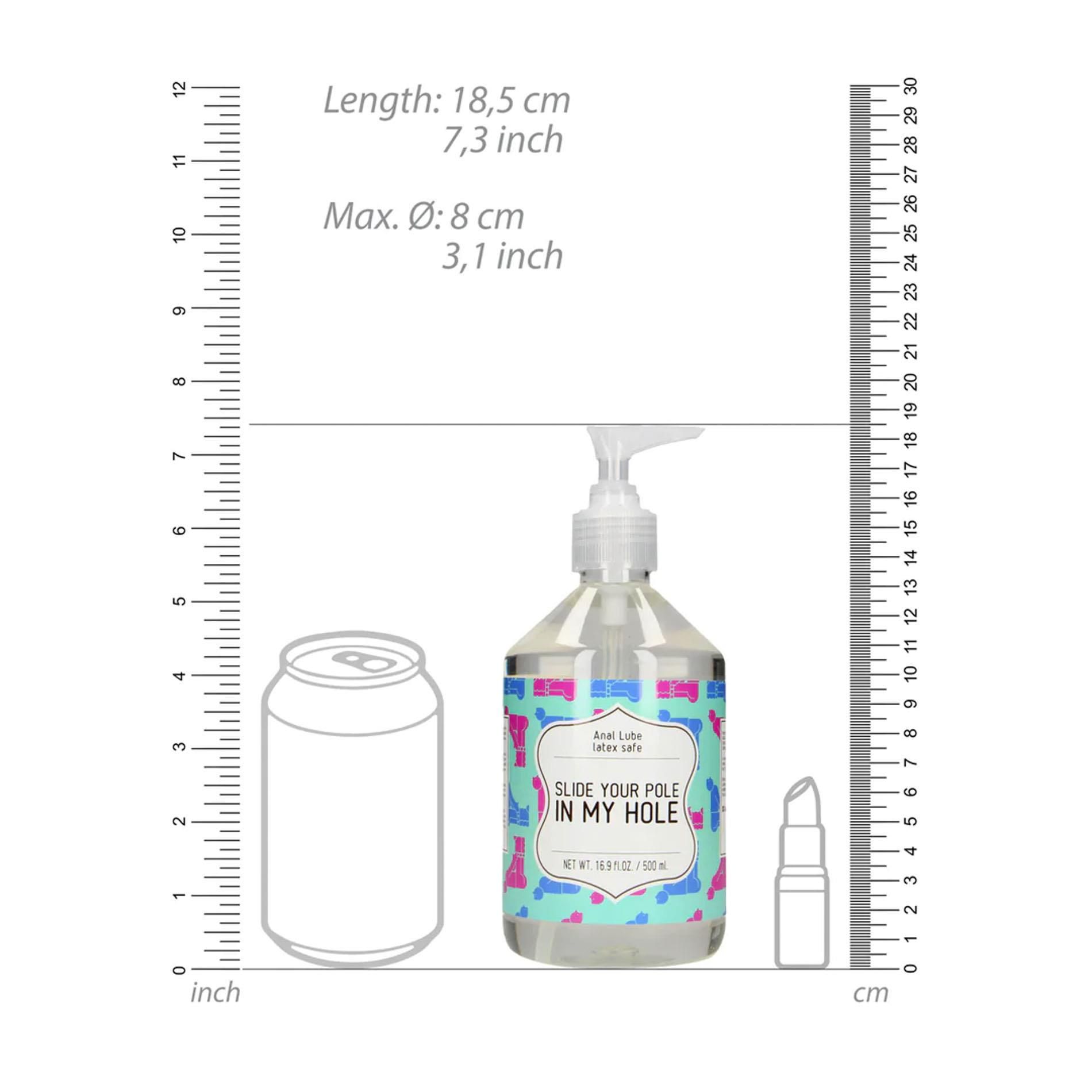 Lubrykant analny S-Line Slide Your Pole In My Hole, 500 ml