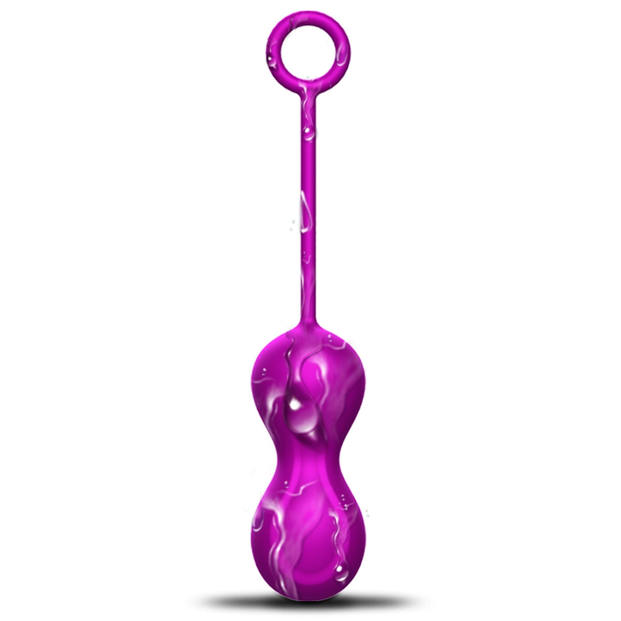 Набор вагинальных шариков Foxshow Kegel Balls Set, 3 шт (фиолетовый)