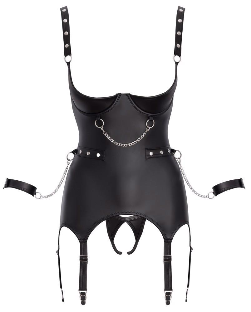 Комплект Cottelli Bondage Basque, S (черный)