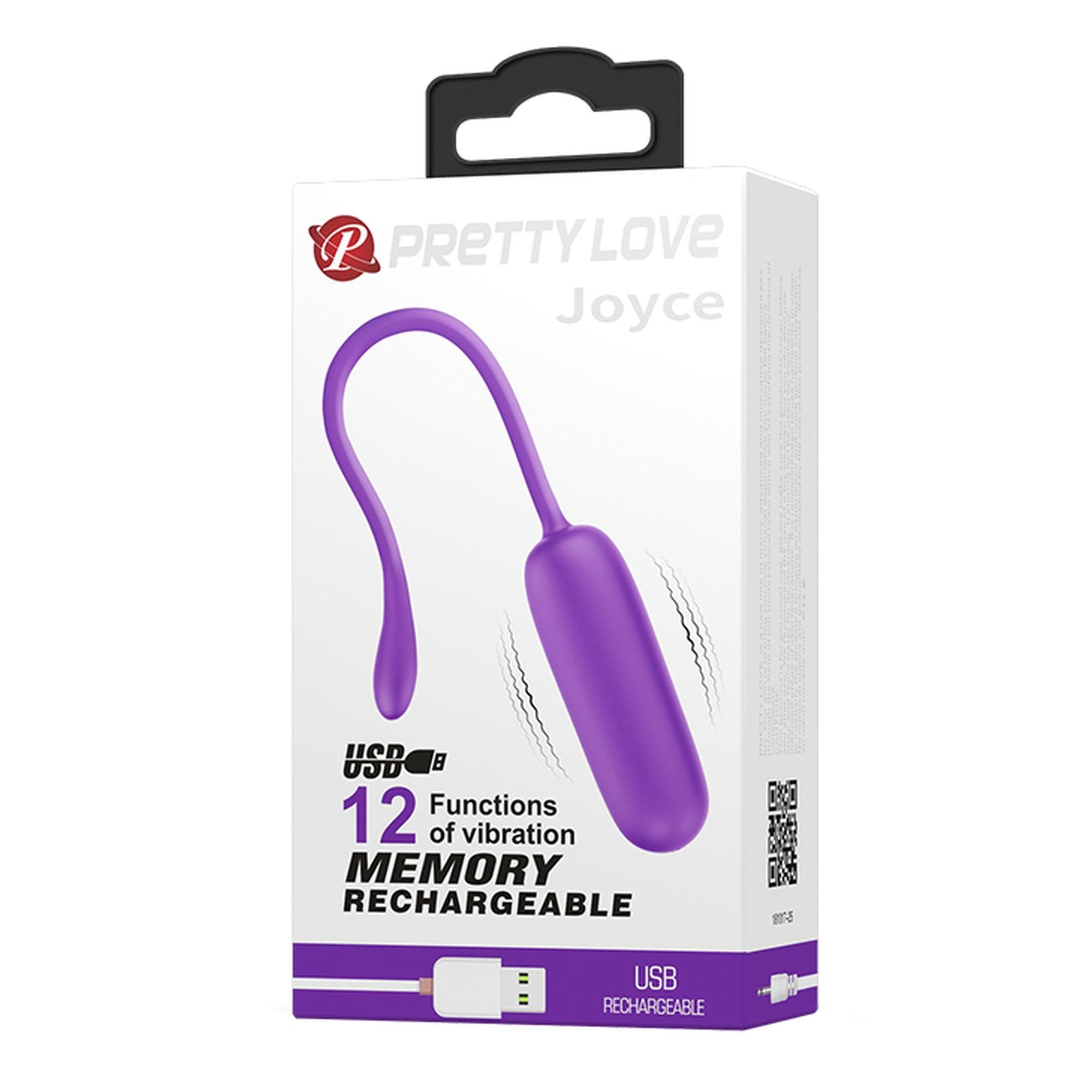 Виброяйцо Pretty Love Joyce Vibrating Egg, 18 см (фиолетовый)