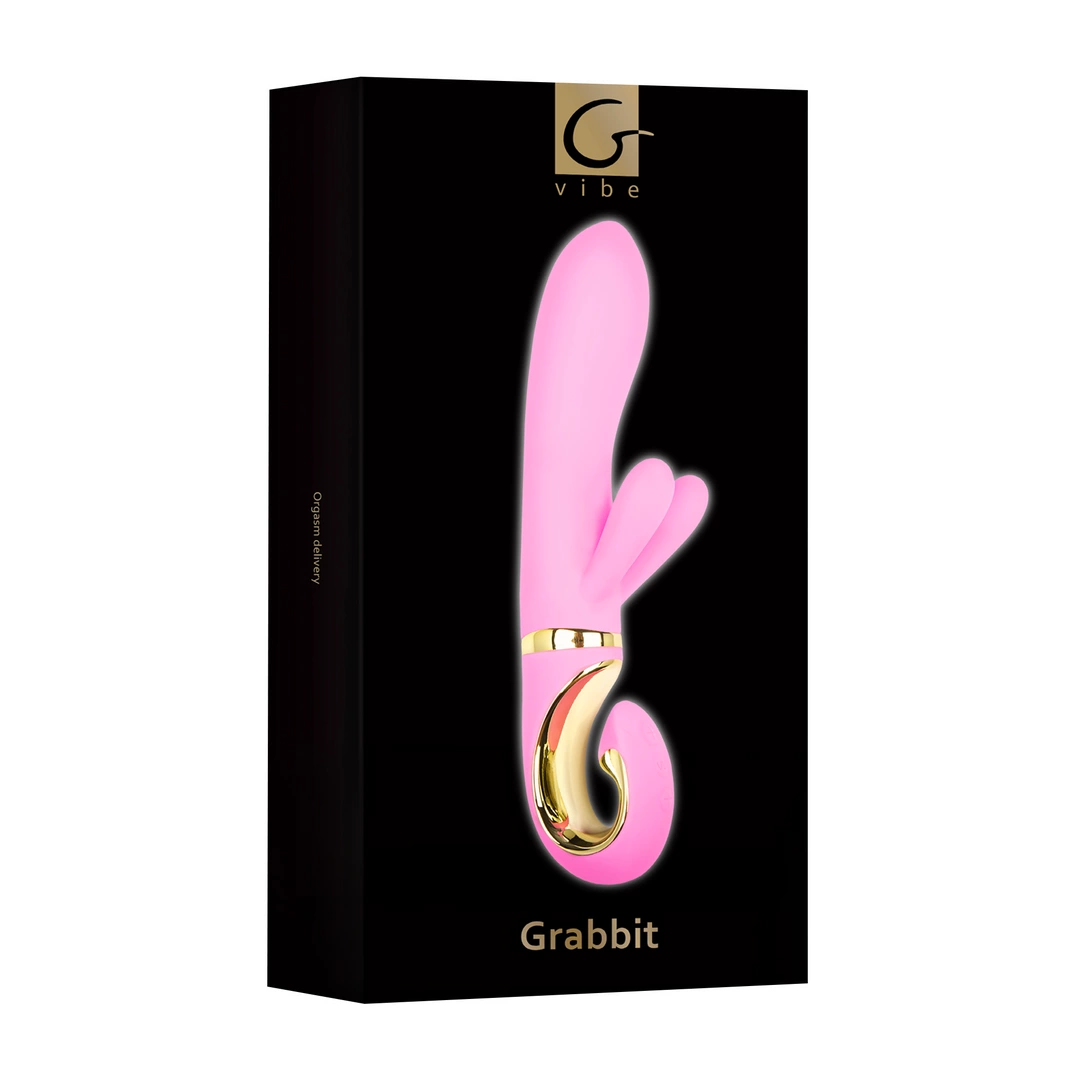Вибратор-кролик Gvibe Grabbit, 22 см (розовый)