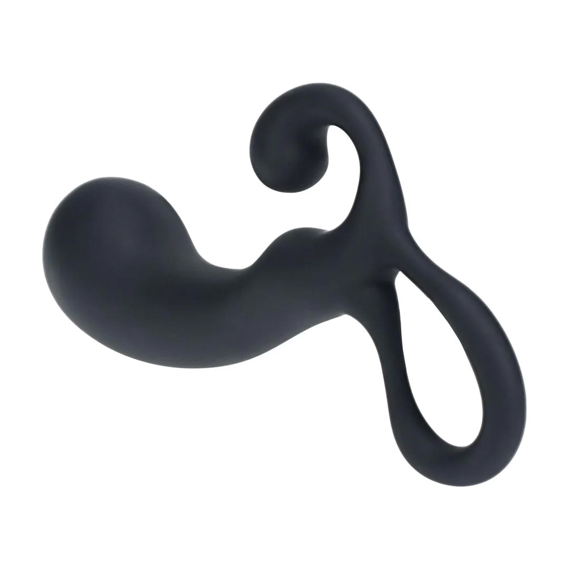 Стимулятор простаты Levelz Bulb with Loop L, 15 см (черный)