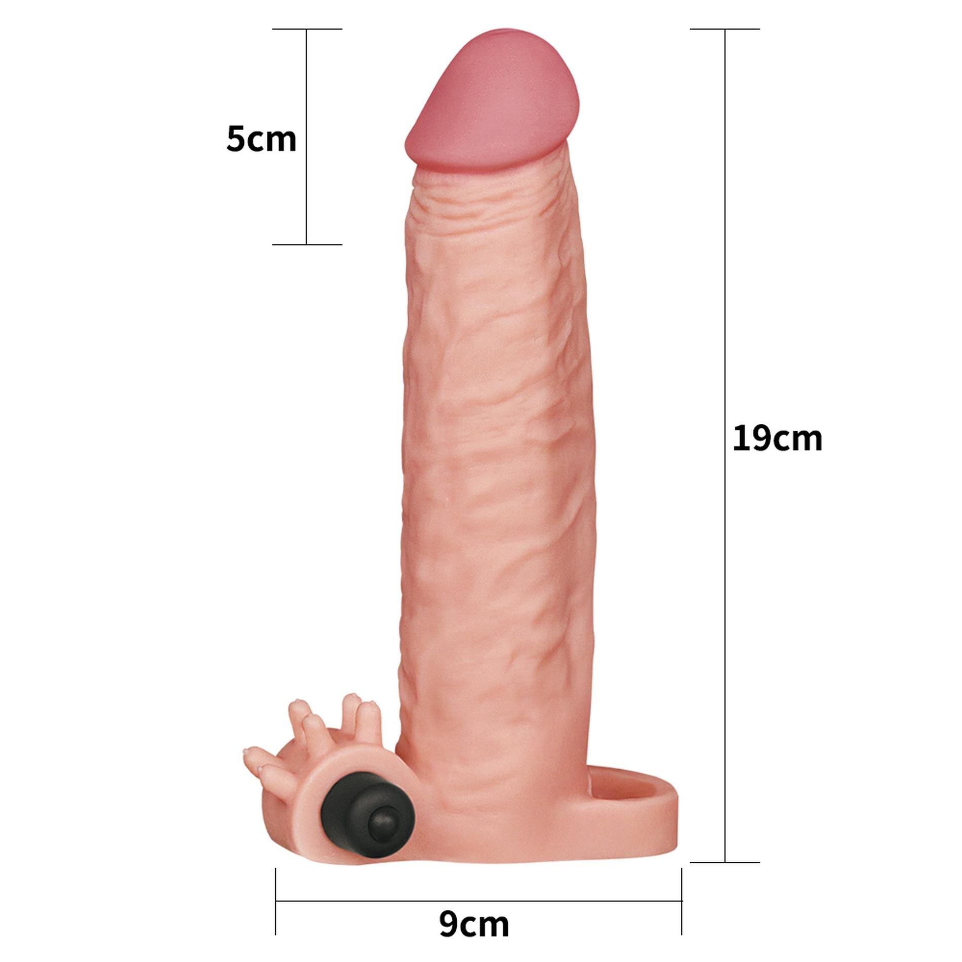 Насадка на пенис Lovetoy Add 2", 19 см (телесный)