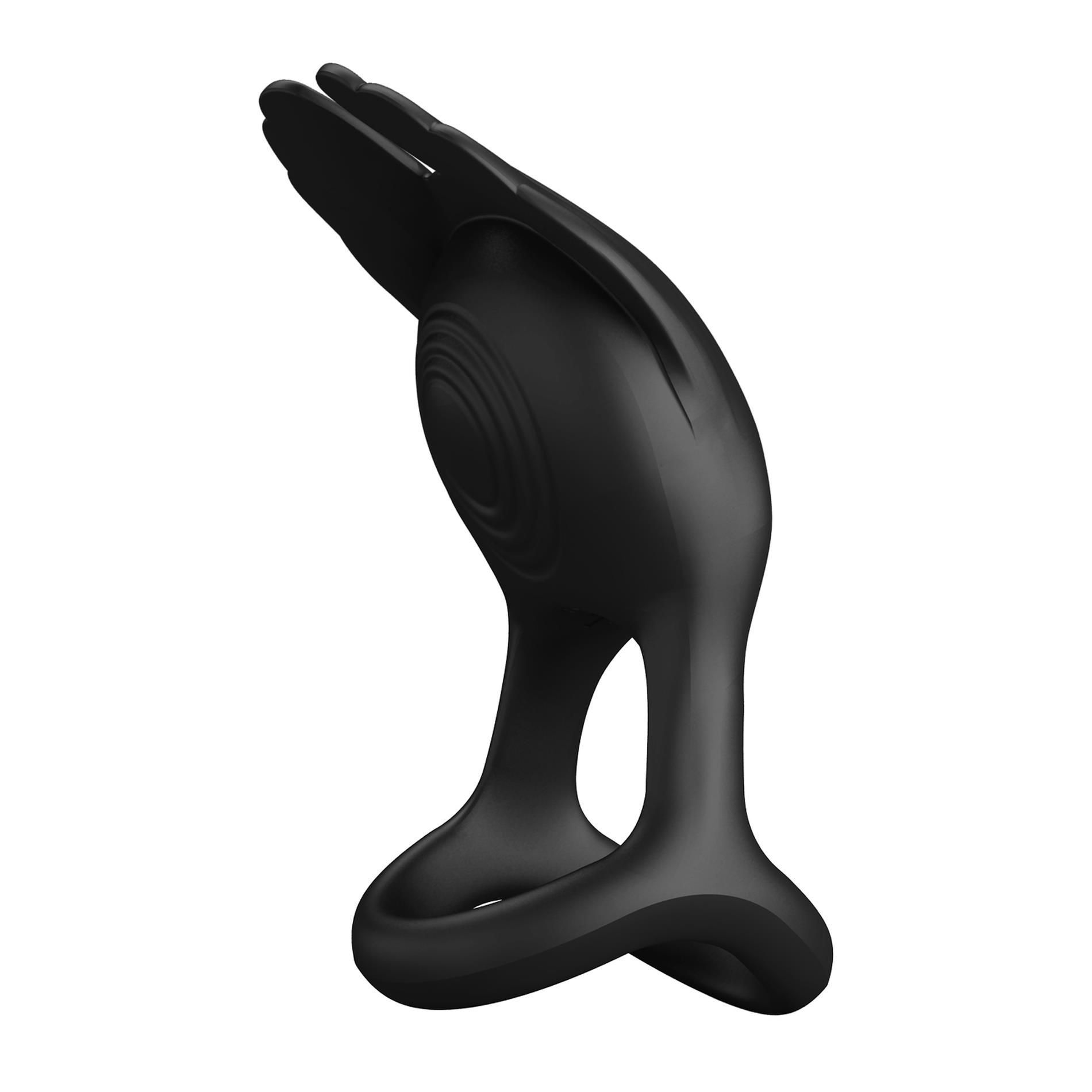 Виброкольцо Pretty Love Silas Vibrant Penis Ring, 9,5 см (черный)