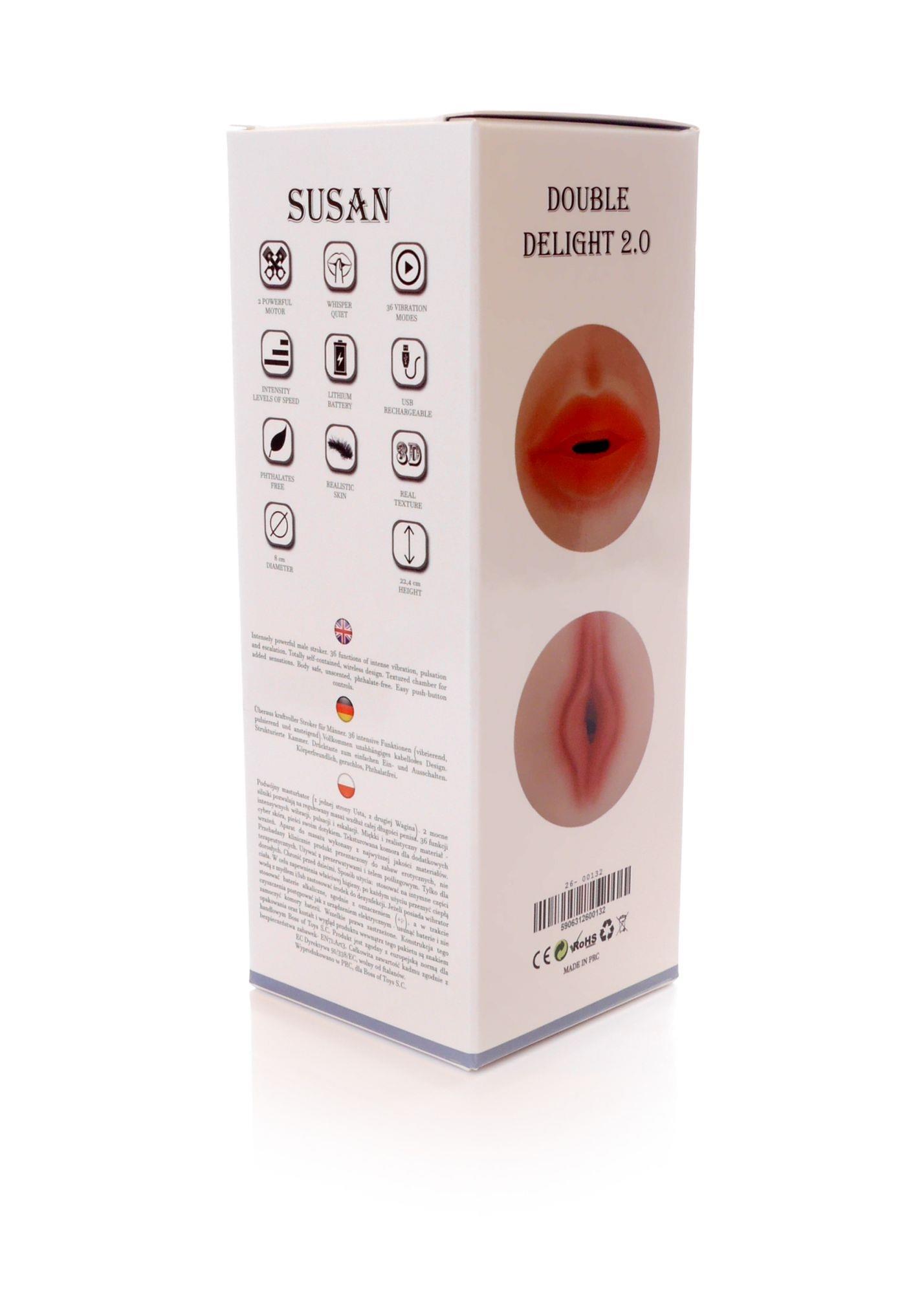 Мастурбатор B - Series Lyla Susan Double Delight 2.0 (тілесний)