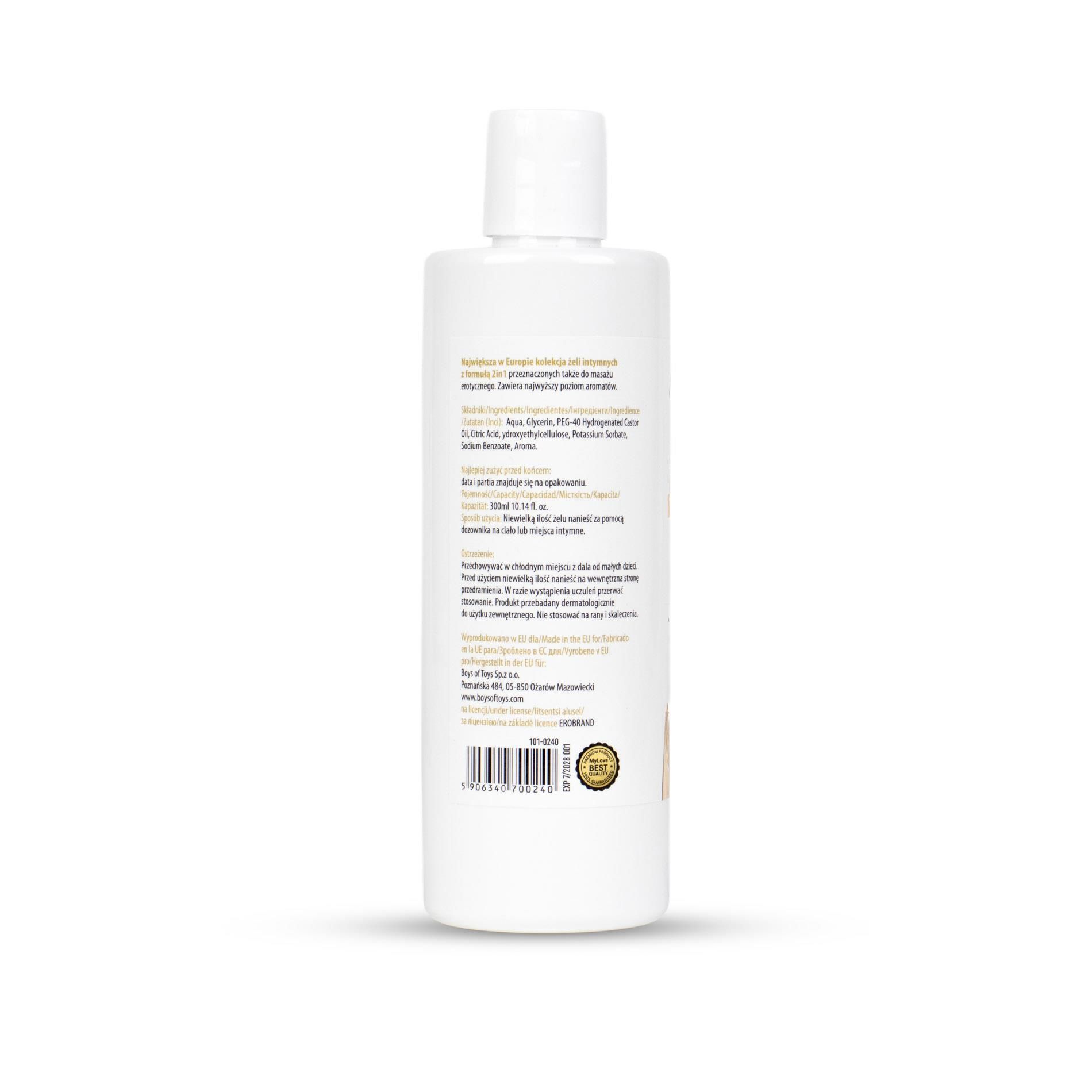 Лубрикант MyLove Aroma Series Intim&Massage 2in1 Eggnog, 300 мл