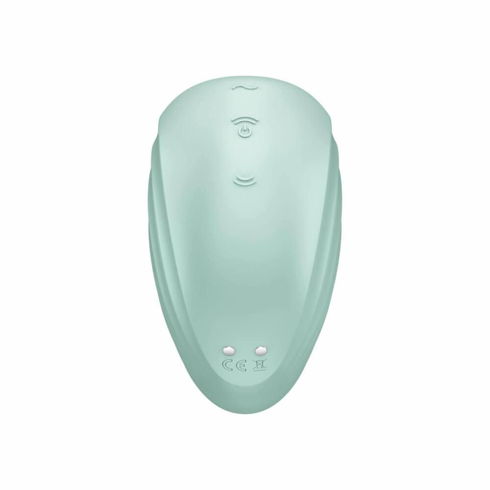 Вакуумный стимулятор клитора с вибрацией Satisfyer Pearl Diver (мятный)