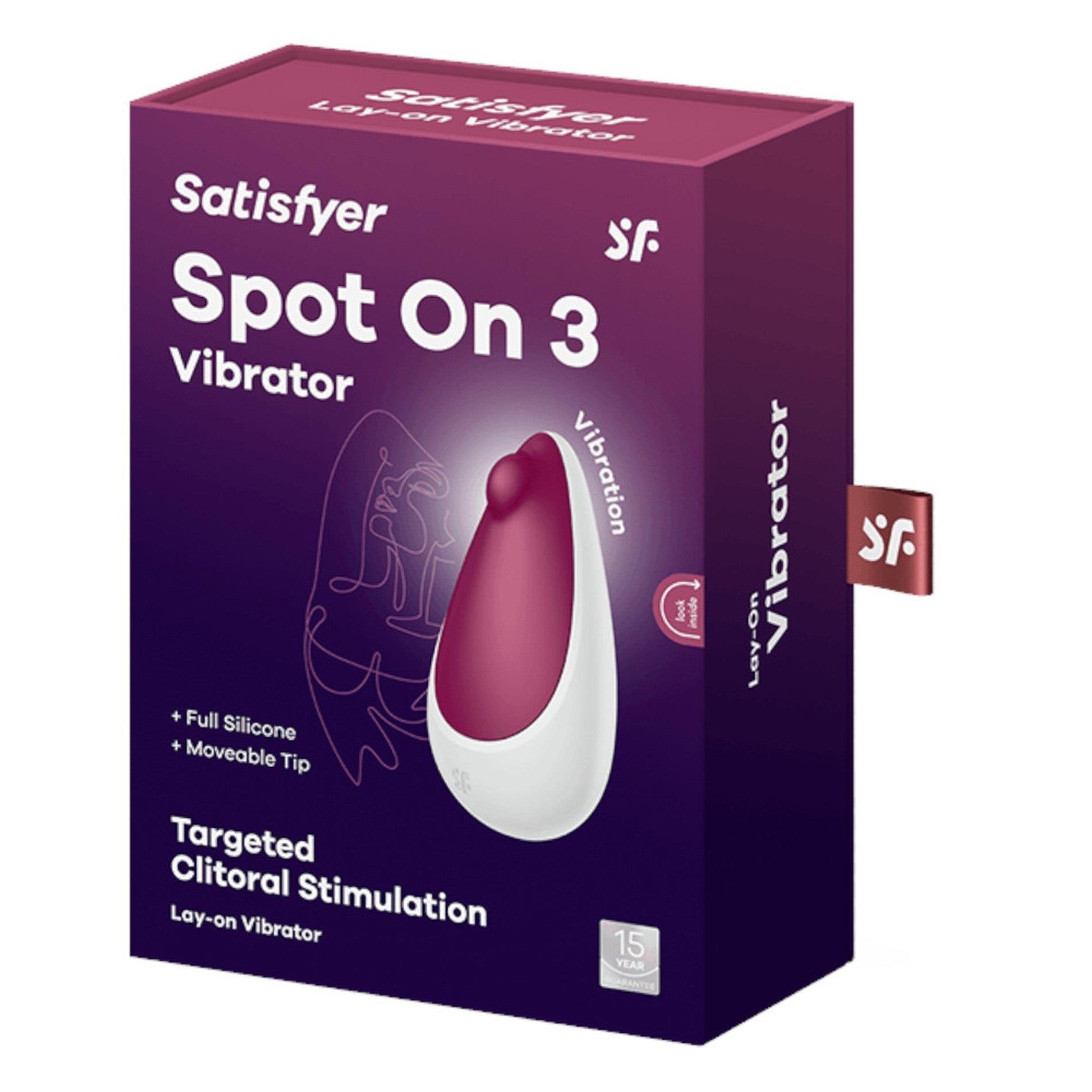 Вибратор для клитора Satisfyer Spot On 3 (бордовый)