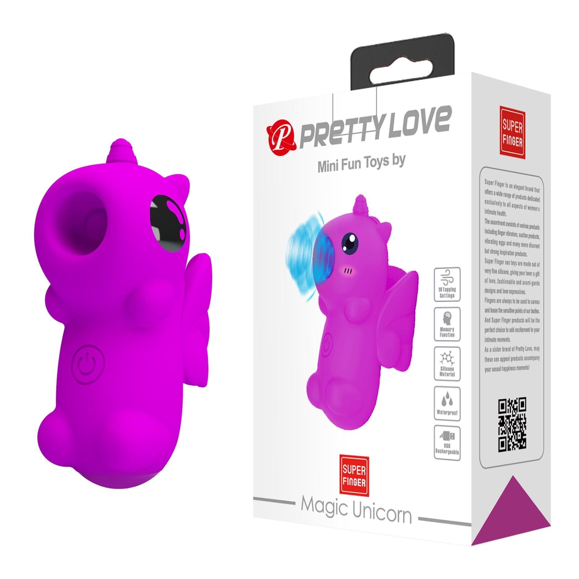 Вакуумный стимулятор клитора Pretty Love Magic Unicorn (фиолетовый)