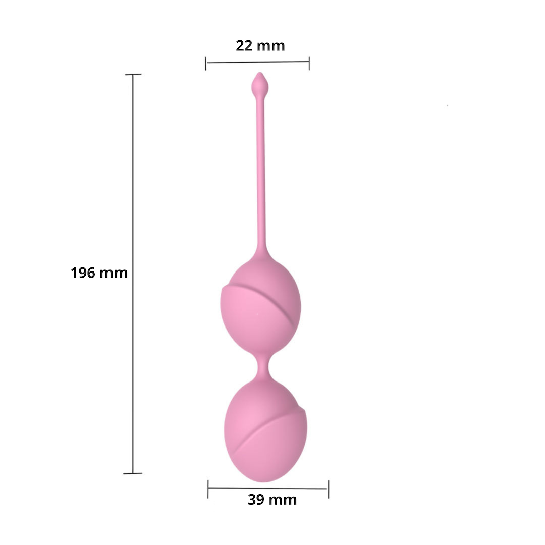 Вагинальные шарики Erospace Sweet Play A11, 19,6 см (розовый)