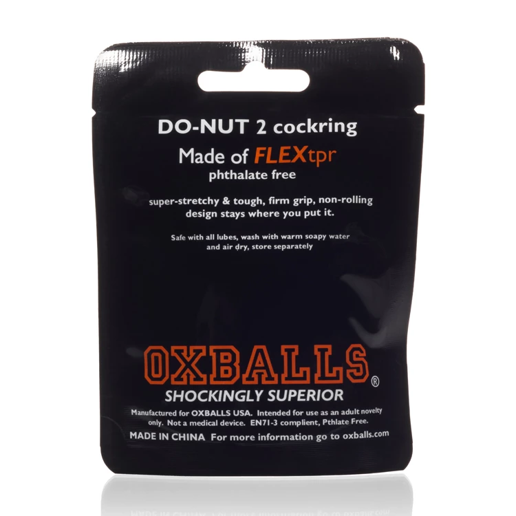 Эрекционное кольцо Oxballs Do-Nut 2, 5.1 см (черный)