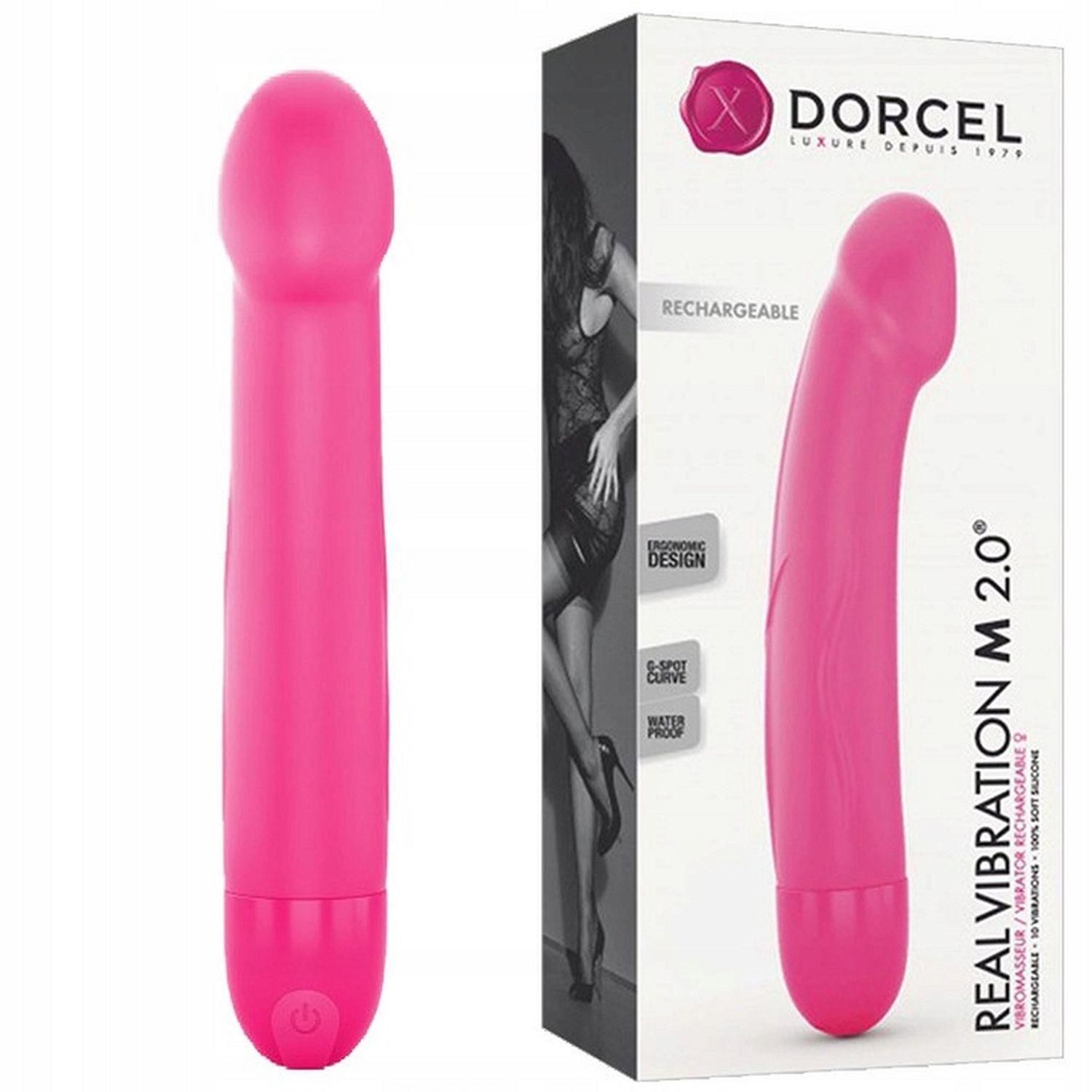 Вібратор для точки G Dorcel Real Vibration Magenta 2.0, 22 см (рожевий)