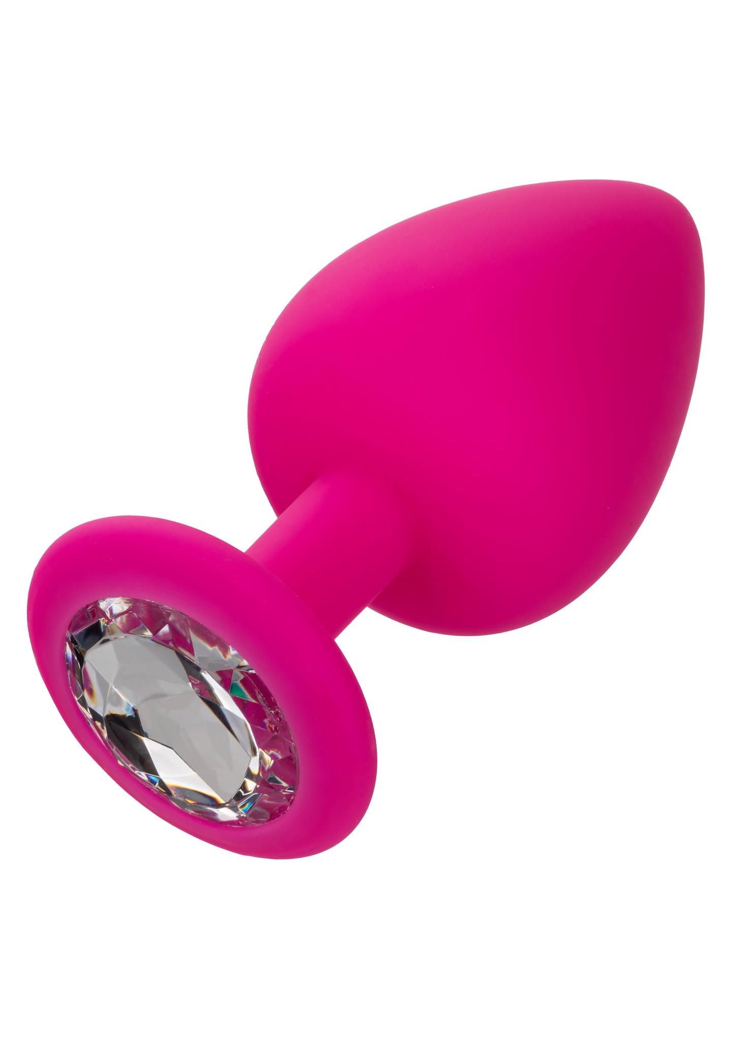 Набор анальных пробок Calexotics Cheeky Gems, 3 шт (розовый)
