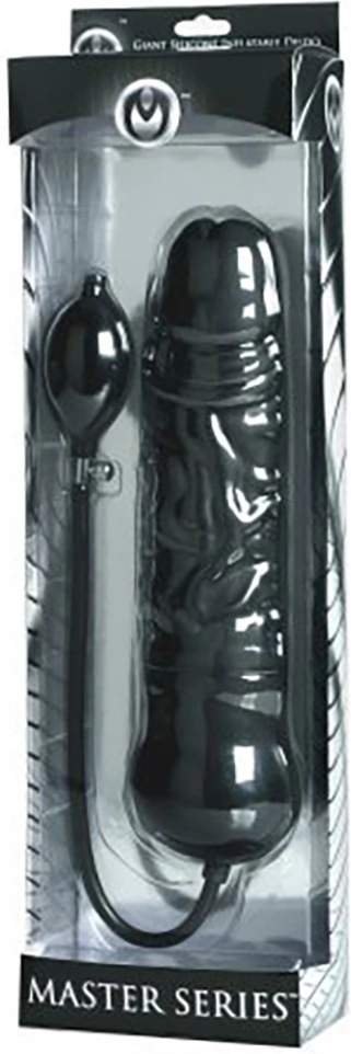Фллоимитатор Master Series Primal Inflatable, 21,5 см (черный)