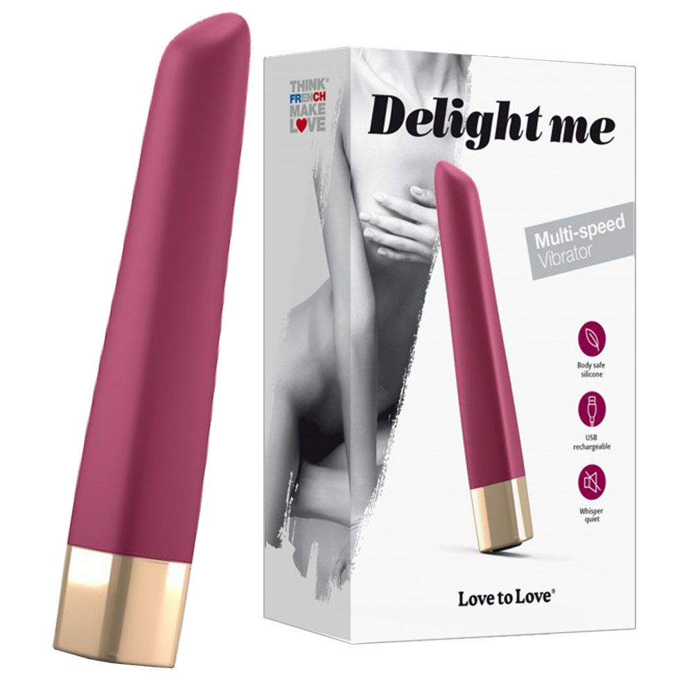 Вибратор Love To Love Delight Me, 12,5 см (бордовый)