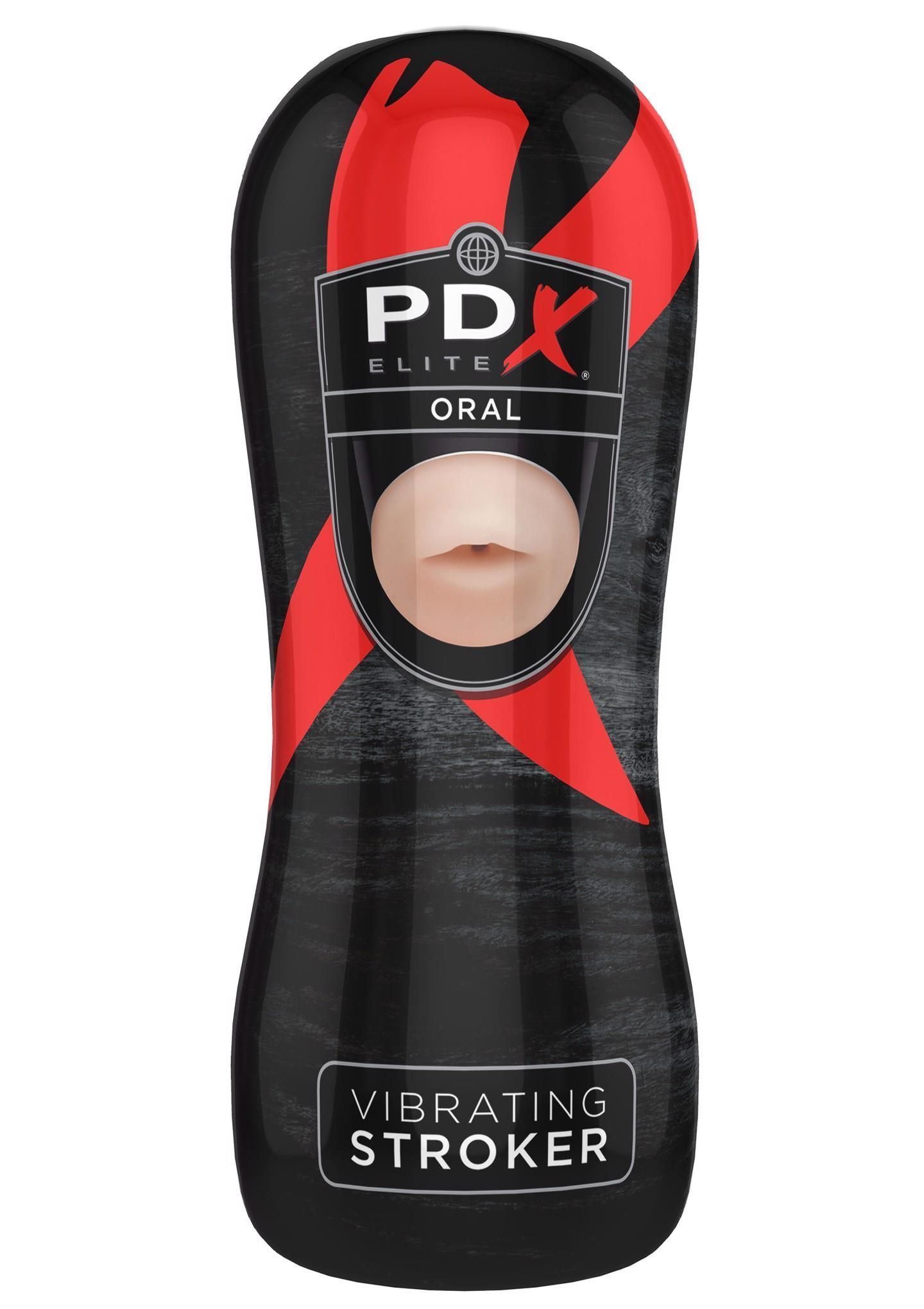 Мастурбатор з вібрацією PipeDream Stroker Oral (тілесний)
