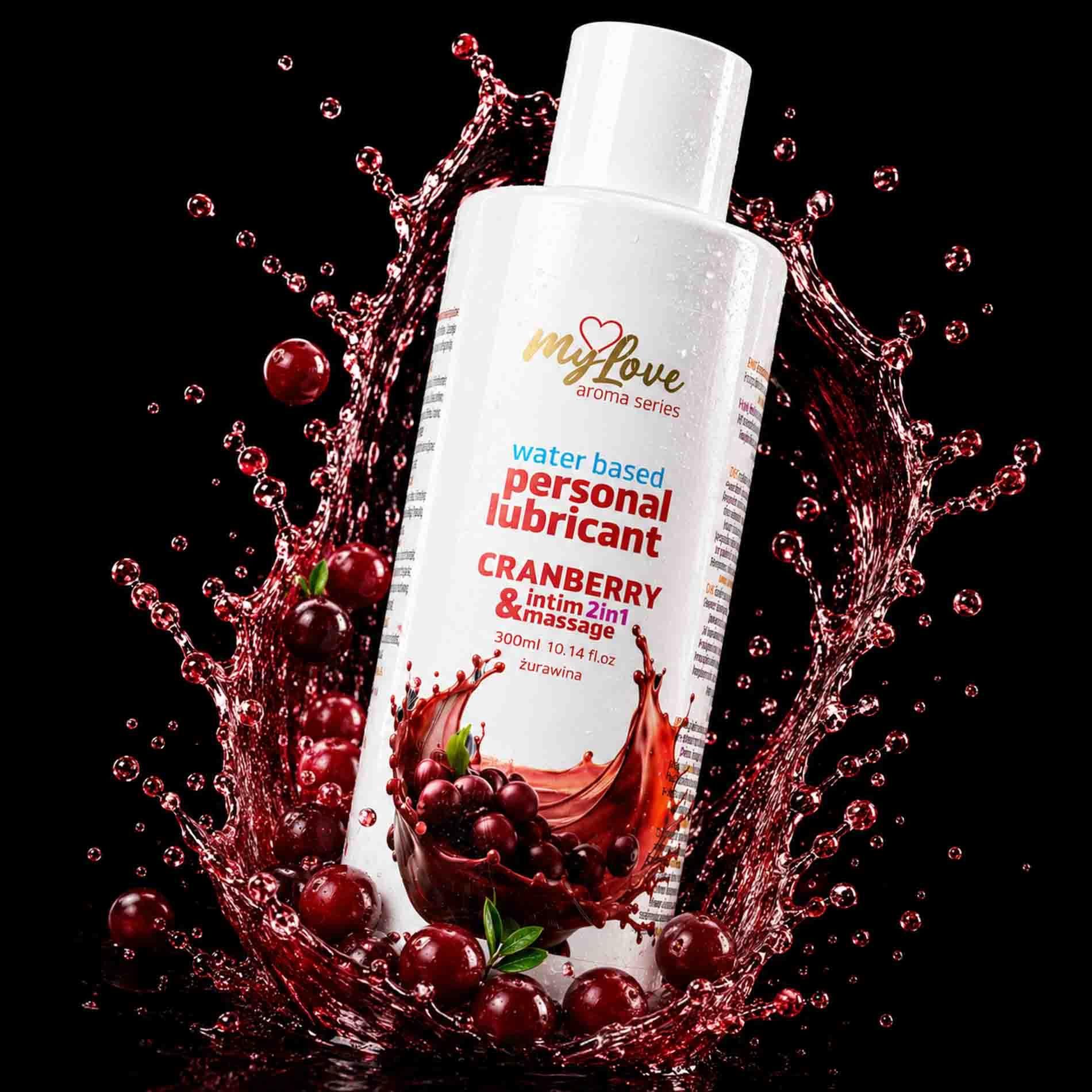 Лубрикант MyLove Aroma Series Intim&Massage 2in1 Cranberry, 300 мл