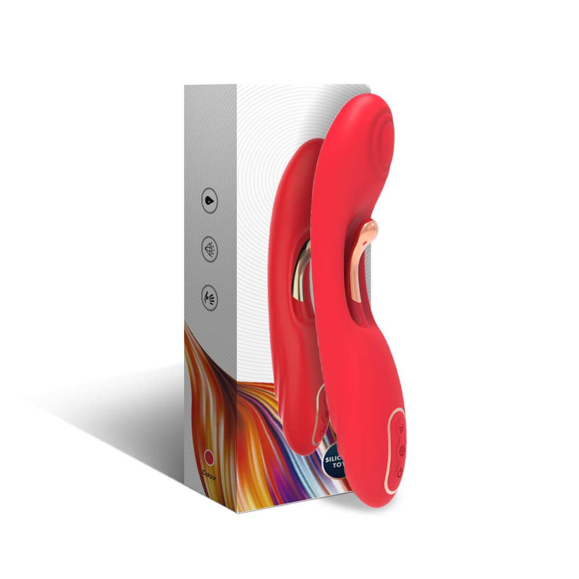 Вибратор B - Series Joy Fishhook Red Dual, 23.4 см (красный)