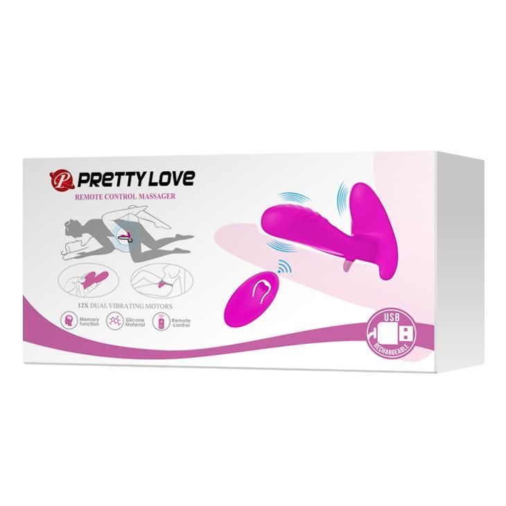 Вибратор Pretty Love Remote Control, 10 см (фиолетовый)
