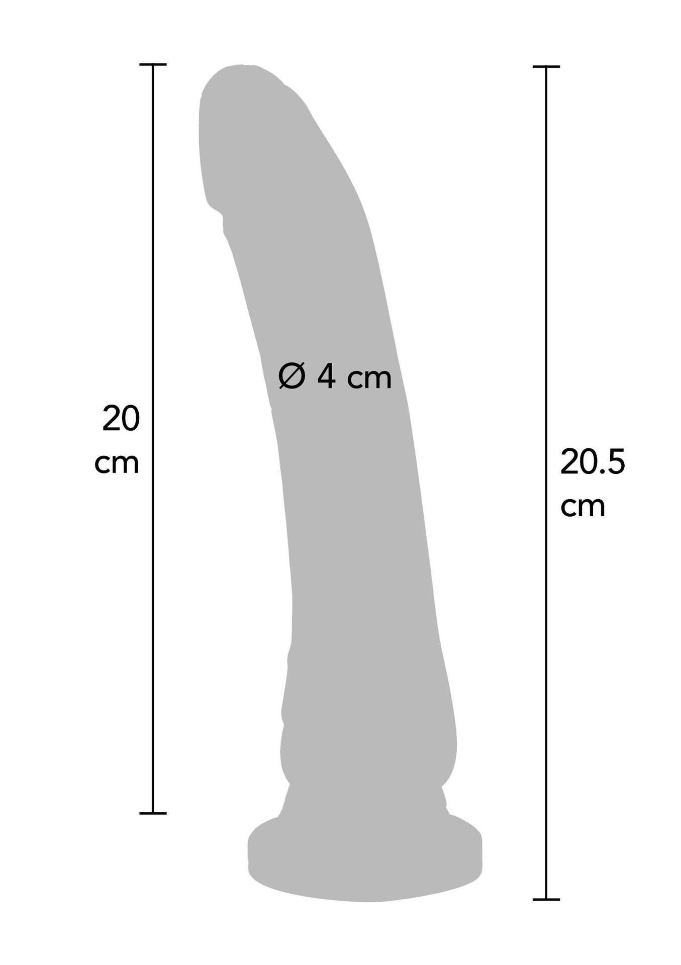 Dildo ToyJoy Dong 8 inch, 20.5 cm (czarny)