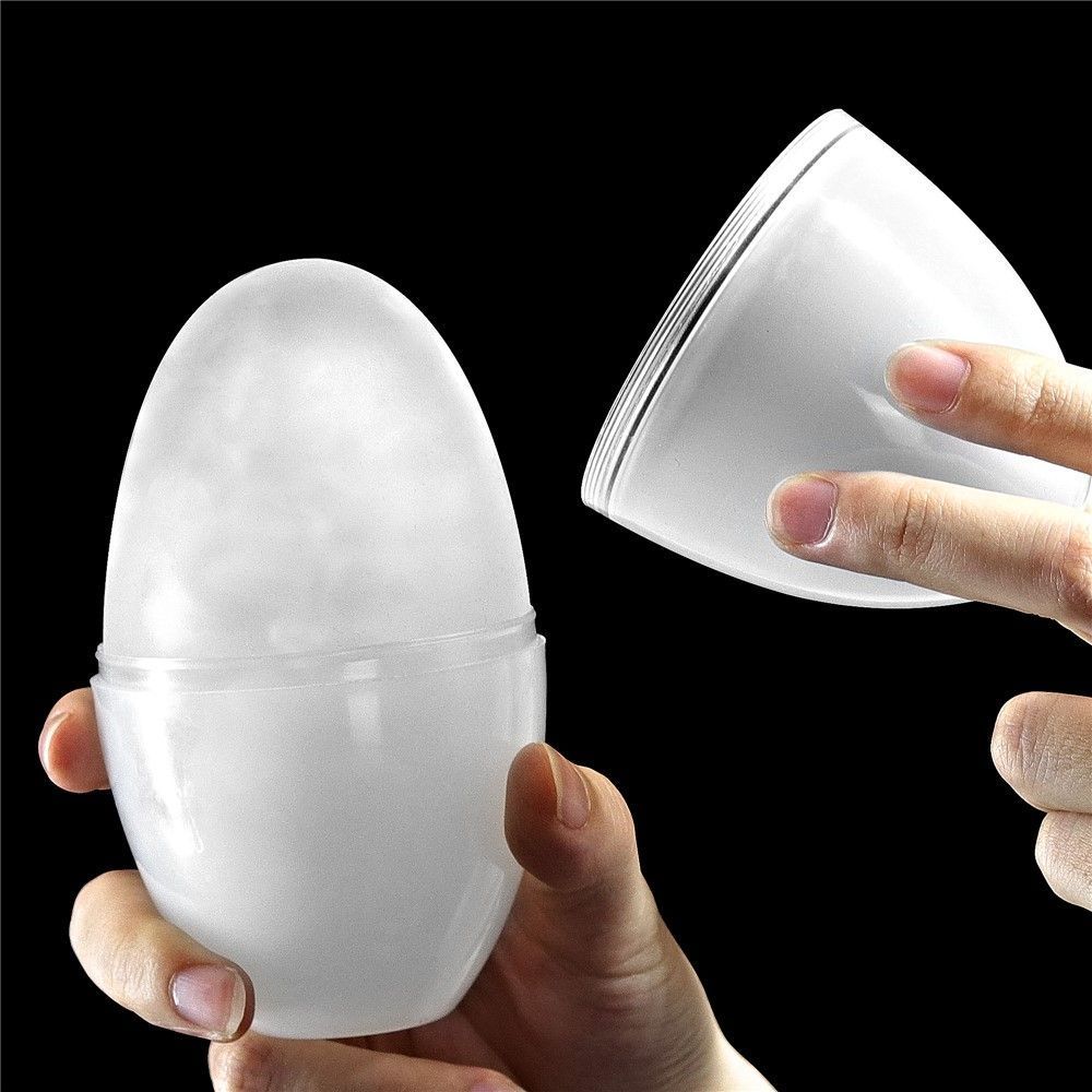 Мастурбатор яйцо LoveToy Giant Egg Grind Ripples Edition (прозрачный)