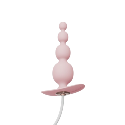 Korek analny Qingnan No.8 Mini Vibrating Anal Bead, 12 cm (różowy)