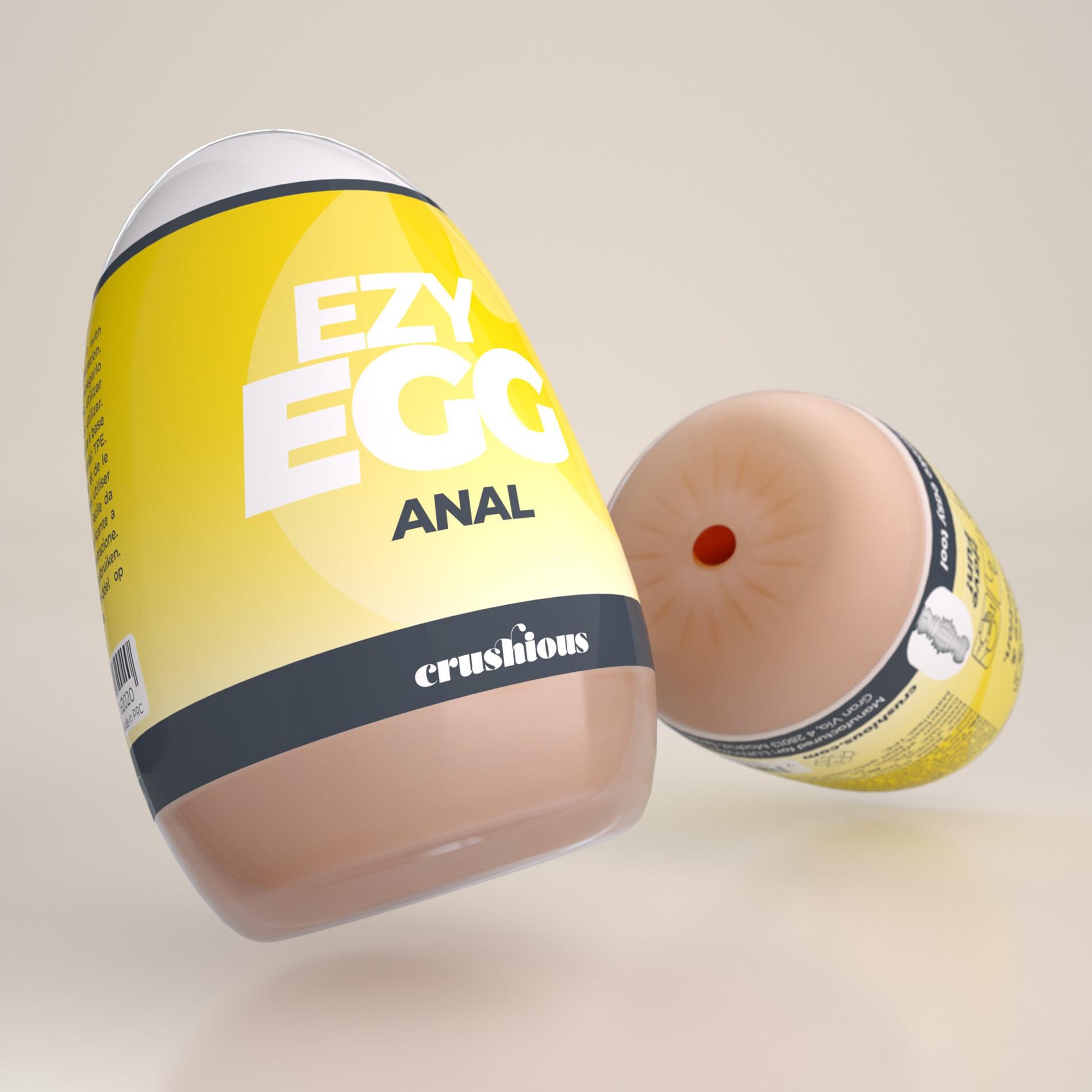 Мастурбатор Crushious Ezy Eggs Anal (телесный)