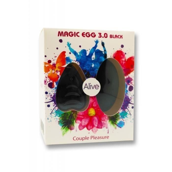 Виброяйцо Alive Magic Egg 3.0, 7,3 см (черный)