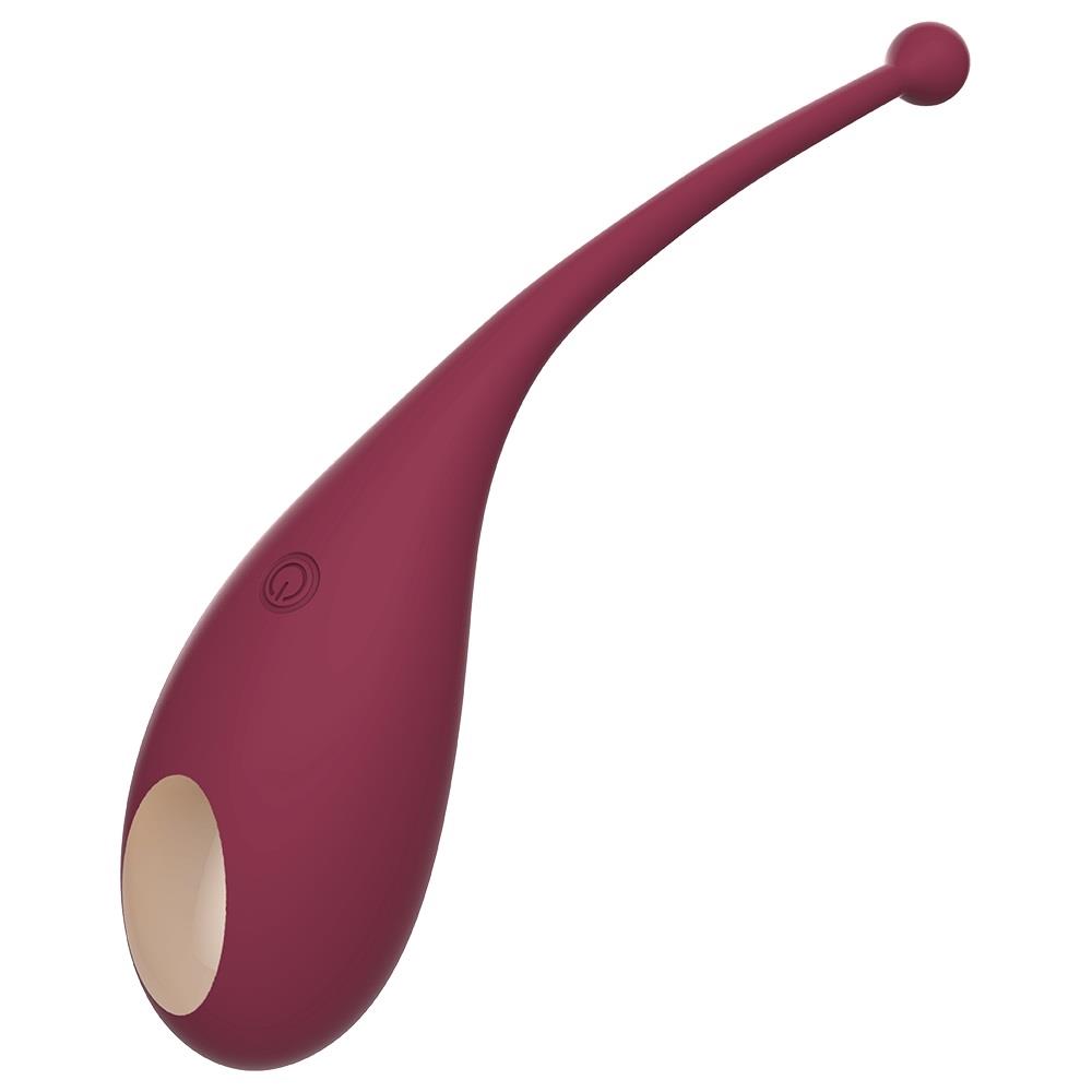 Adrien Lastic Inspiration Stimulator + Vibrating Egg - Wibrujące jajko, Bordоwy, 18 cm
