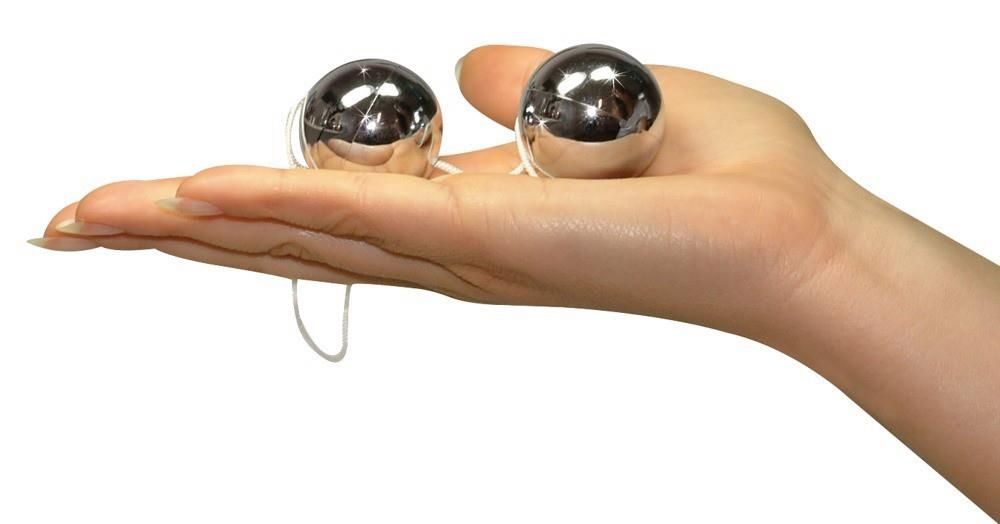 Вагинальные шарики Basic Loveballs Silber, 23 см (серебристый)