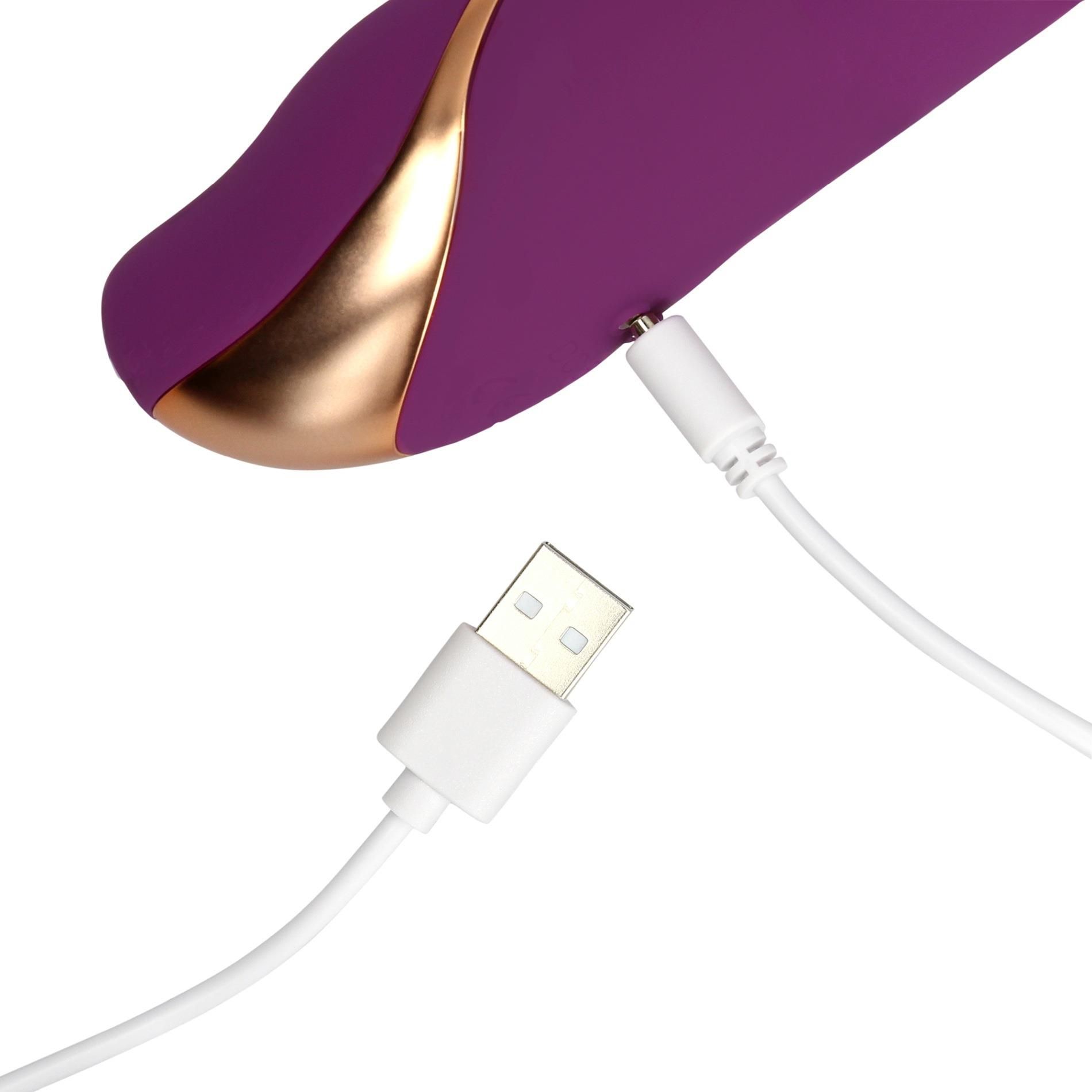 Вибратор-кролик Loveline Orchidee Purple, 24 см (фиолетовый)