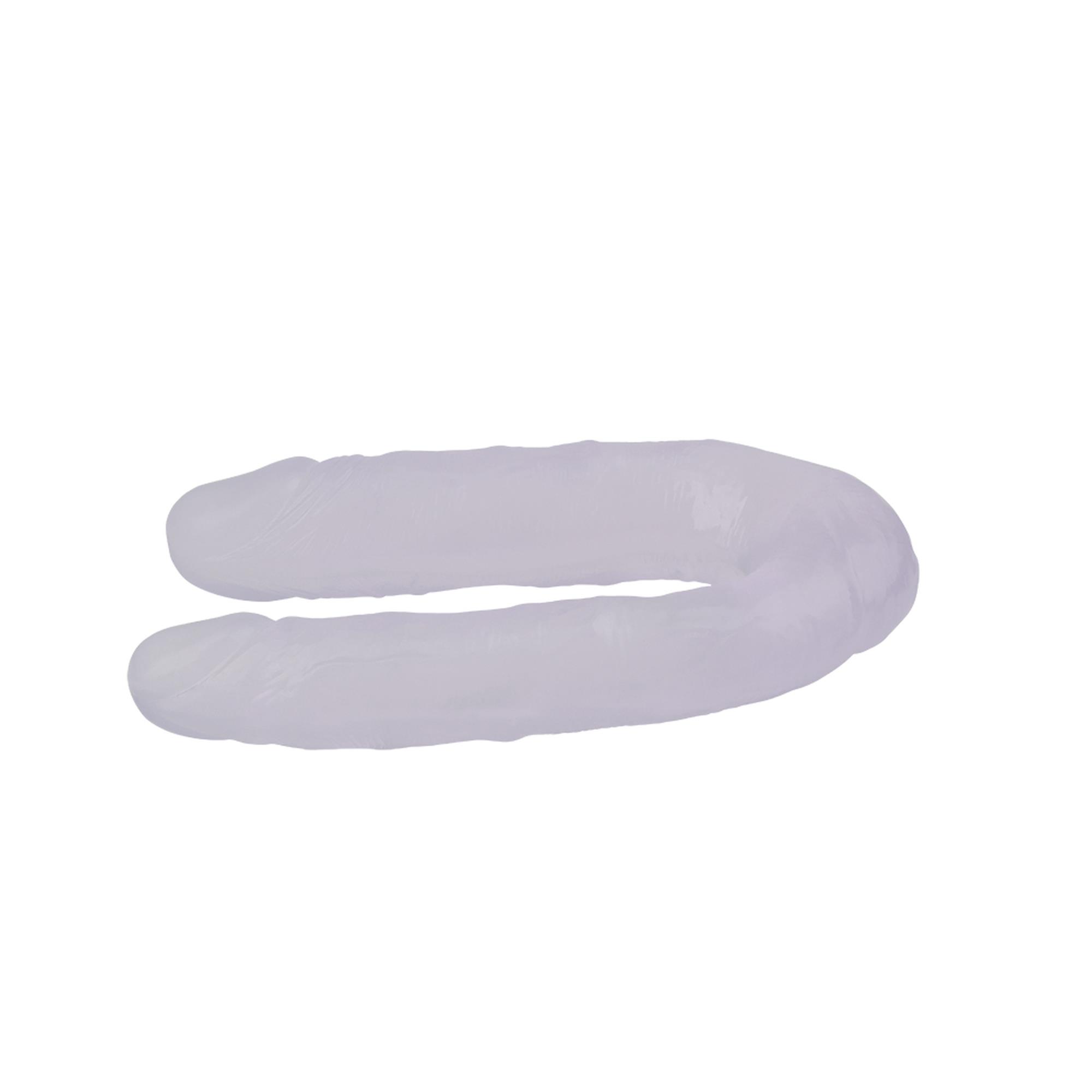 Двухсторонний фаллоимитатор Hi-Rubber Born To Create Pleasure 13 Inch, 34 см (прозрачный)