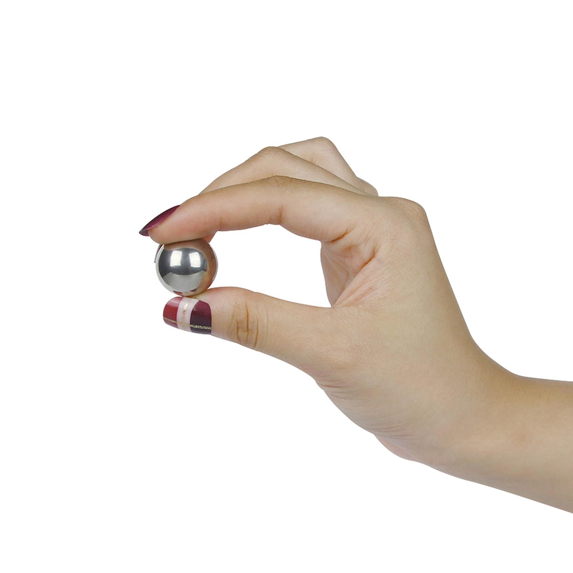 Вагинальные шарики LoveToy Passion Dual Balls, 2 см (сепебристый)