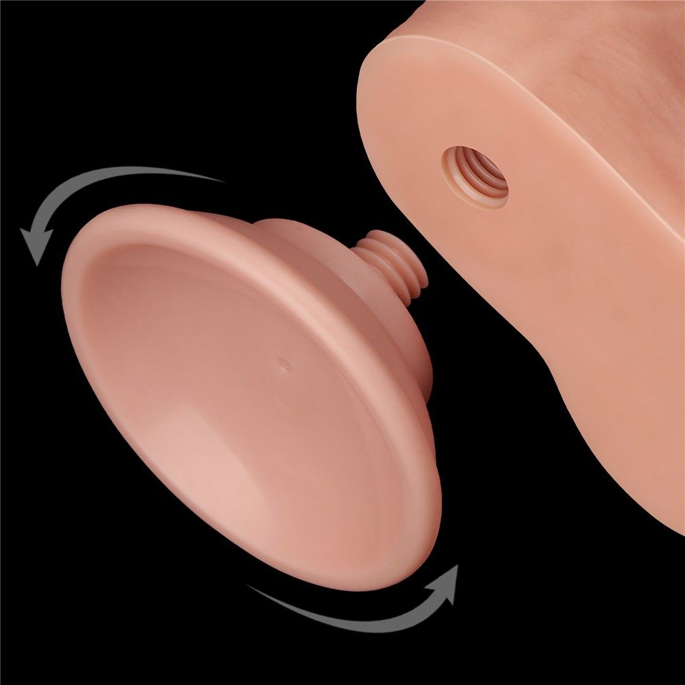 Фаллоимитатор Sliding-Skin Dual Layer Dong 8.5'', 22 см (телесный)