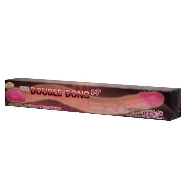 Двусторонний фаллоимитатор Baile Double Dong, 36 см (красный)