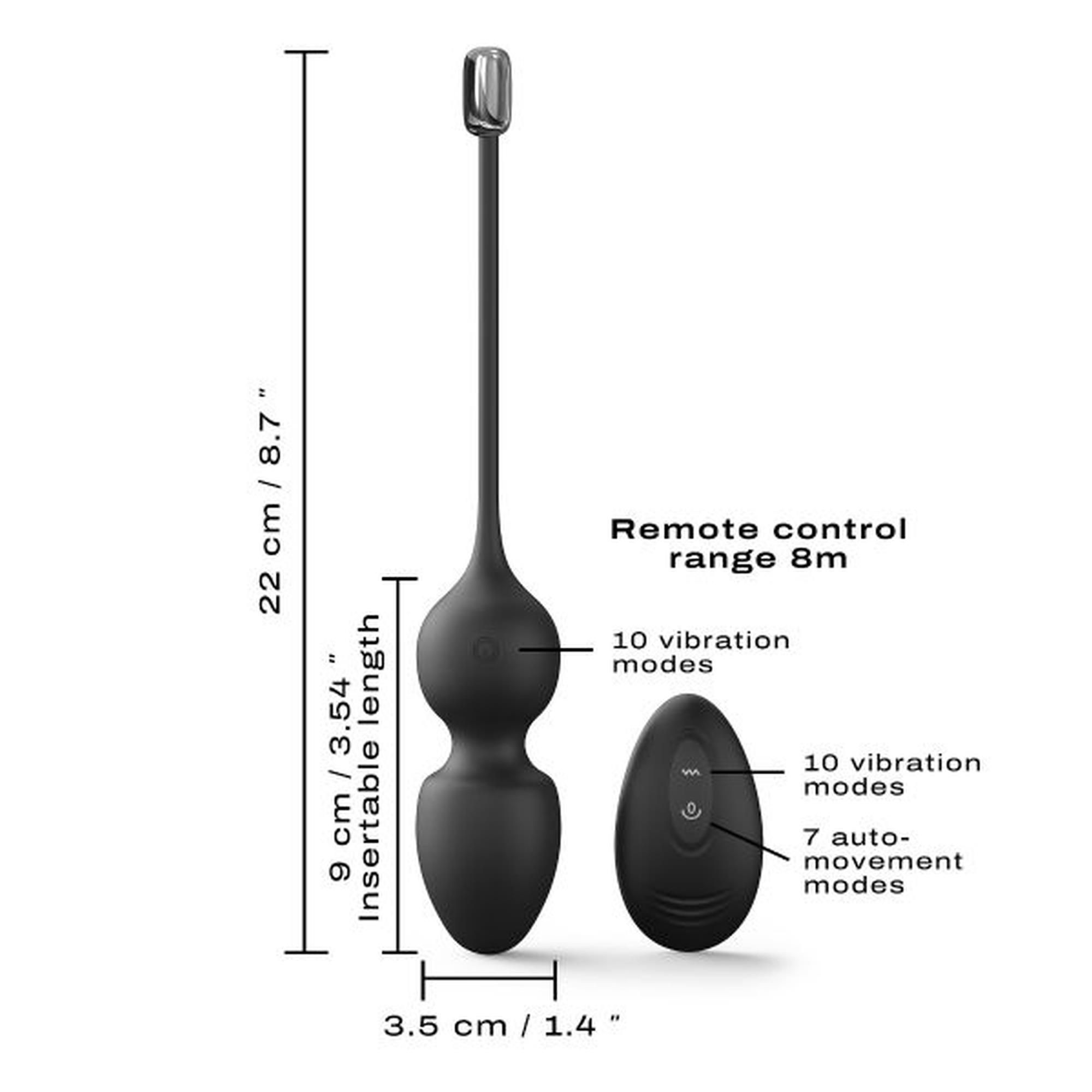 Вагінальні кульки Dorcel Love Balls, 22 см (чорний)