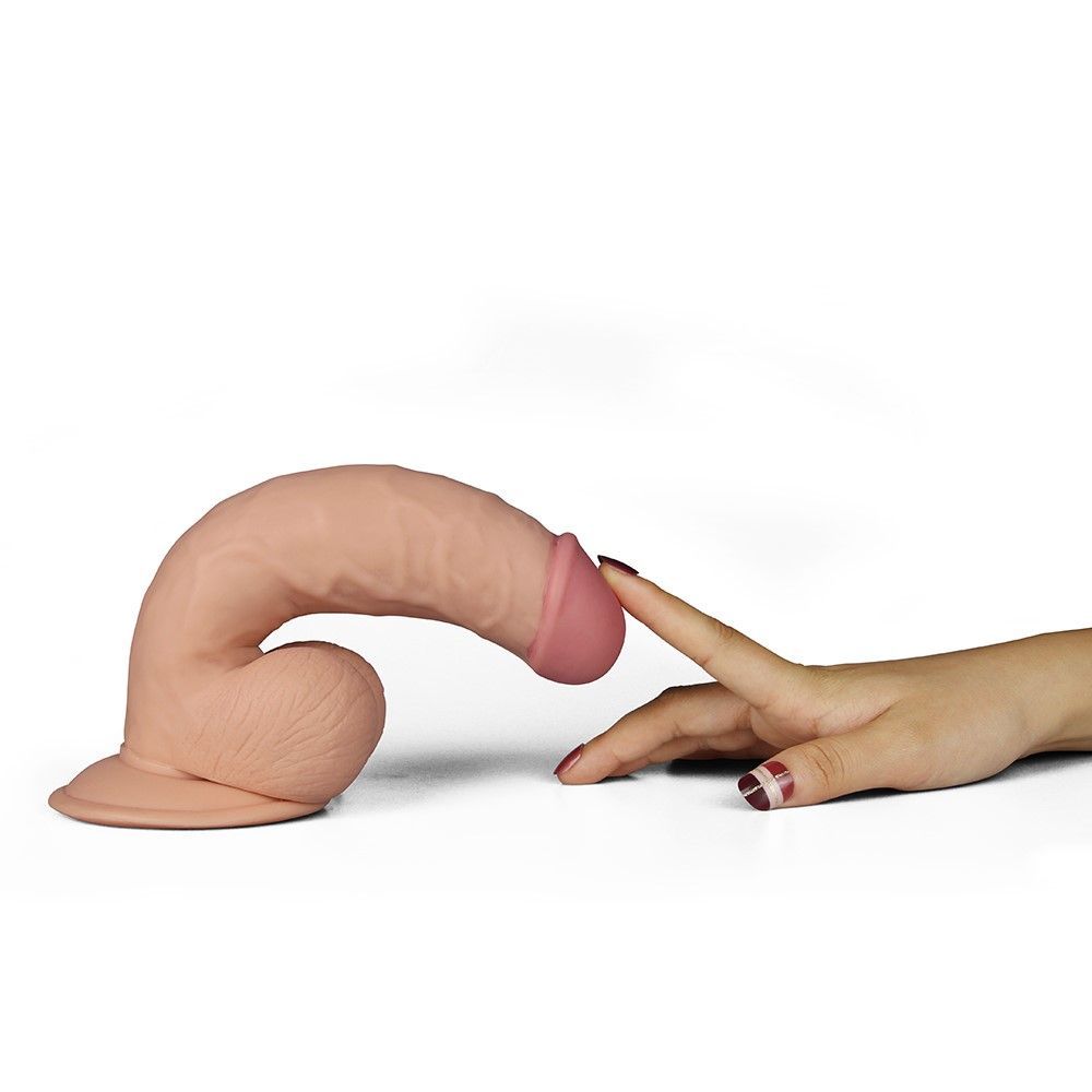 Realistyczny wibrator Lovetoy The Ultra Soft Dude, 21,5 cm (w kolorze cielistym)