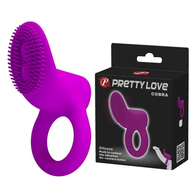 Эрекционное кольцо Pretty Love Cobra Penis Ring, 7,6 см (фиолетовый)