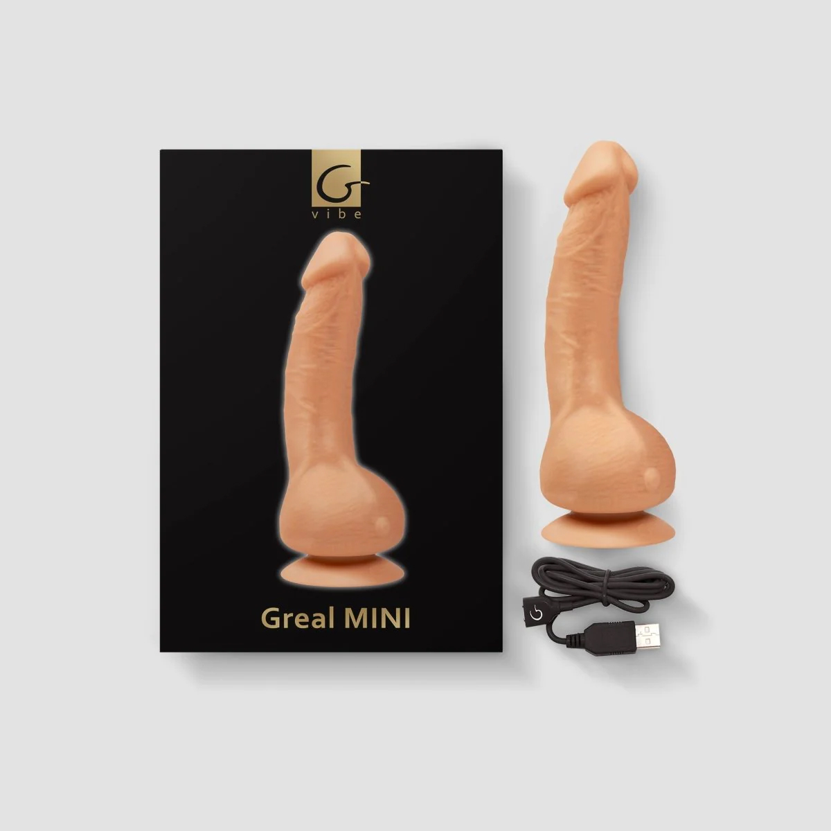 Вибратор Gvibe Greal Mini, 18 см (телесный)