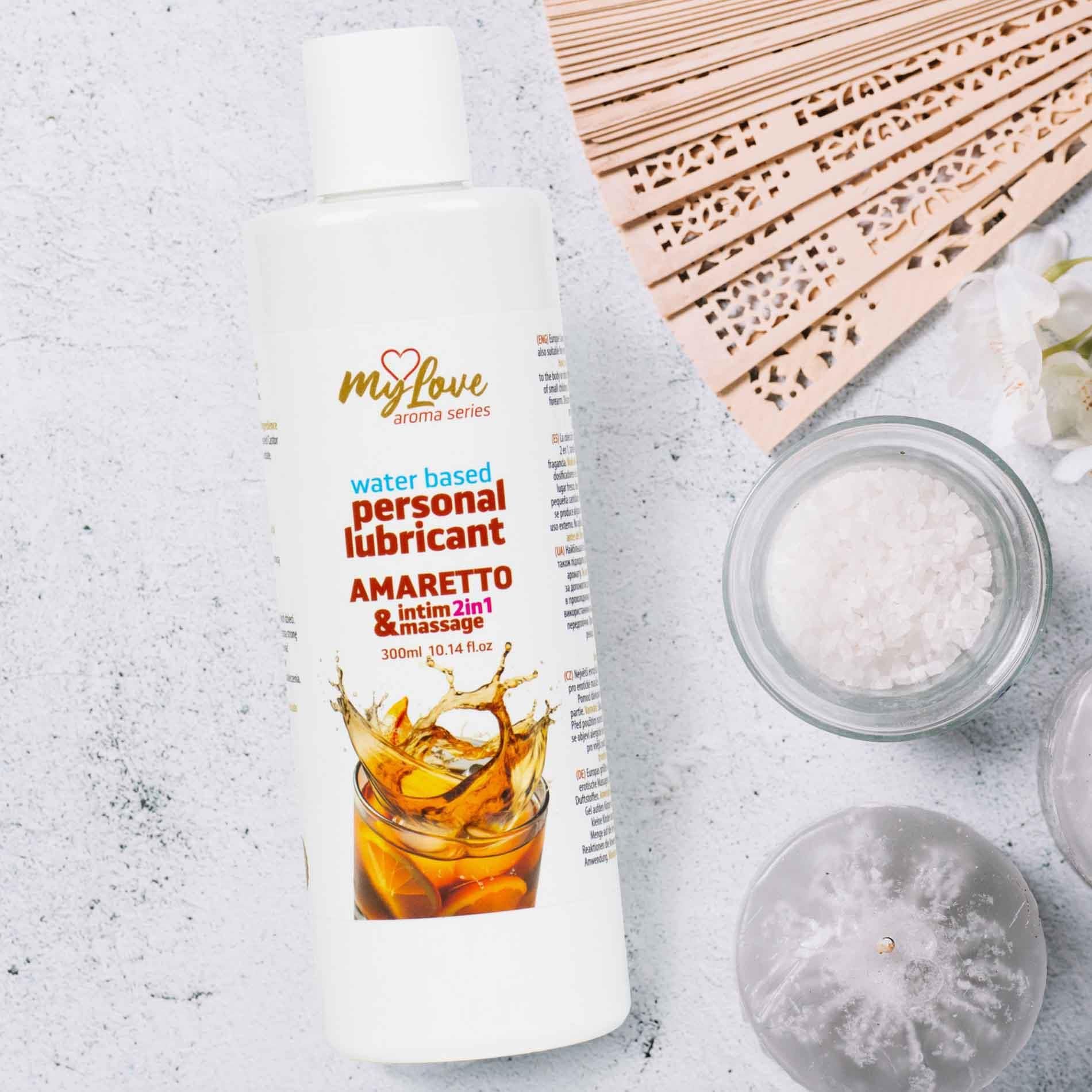Lubrykant MyLove Aroma Series Intim&Massage 2in1 Amaretto, 300 ml