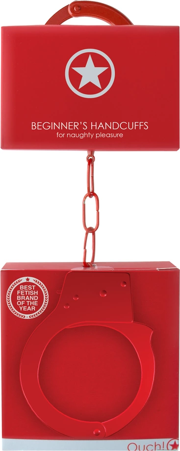 Наручники Ouch! Beginner's Handcuffs (красный)