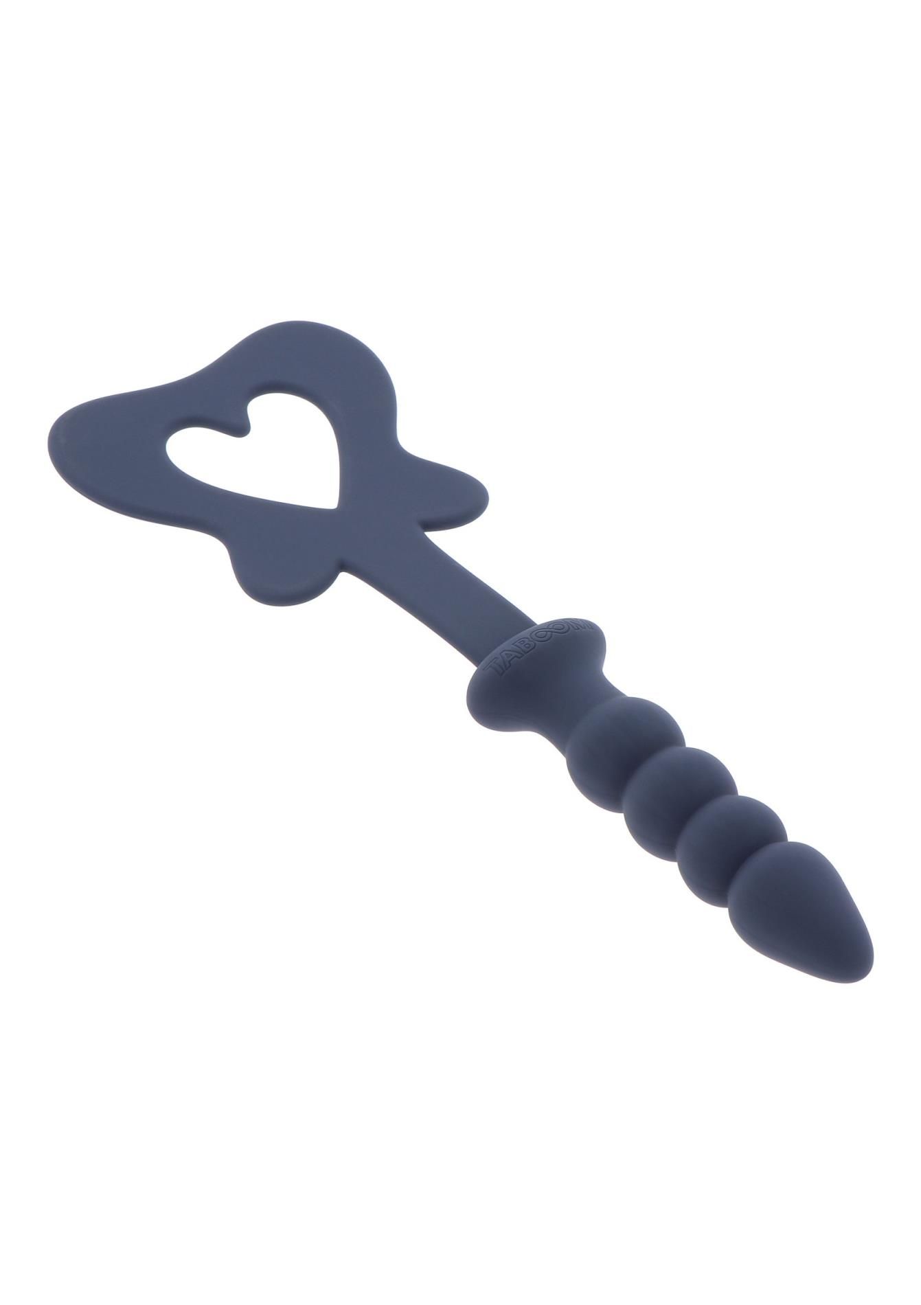 Шлепалка Taboom Silicone Supreme Paddle and Plug, 29 см (синий)